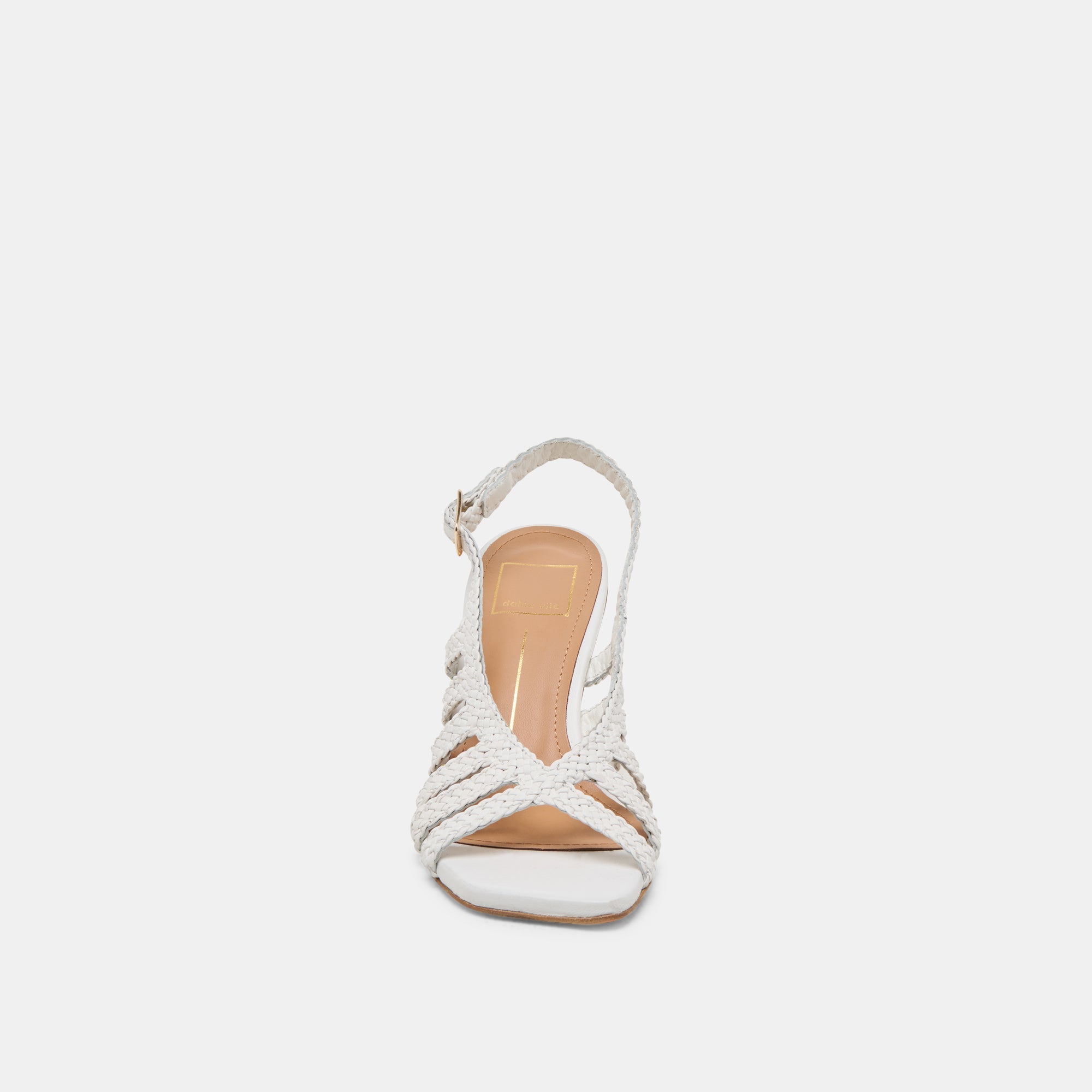 SICILY HEELS WHITE WOVEN LEATHER
 – Dolce Vita / Dolce Vita