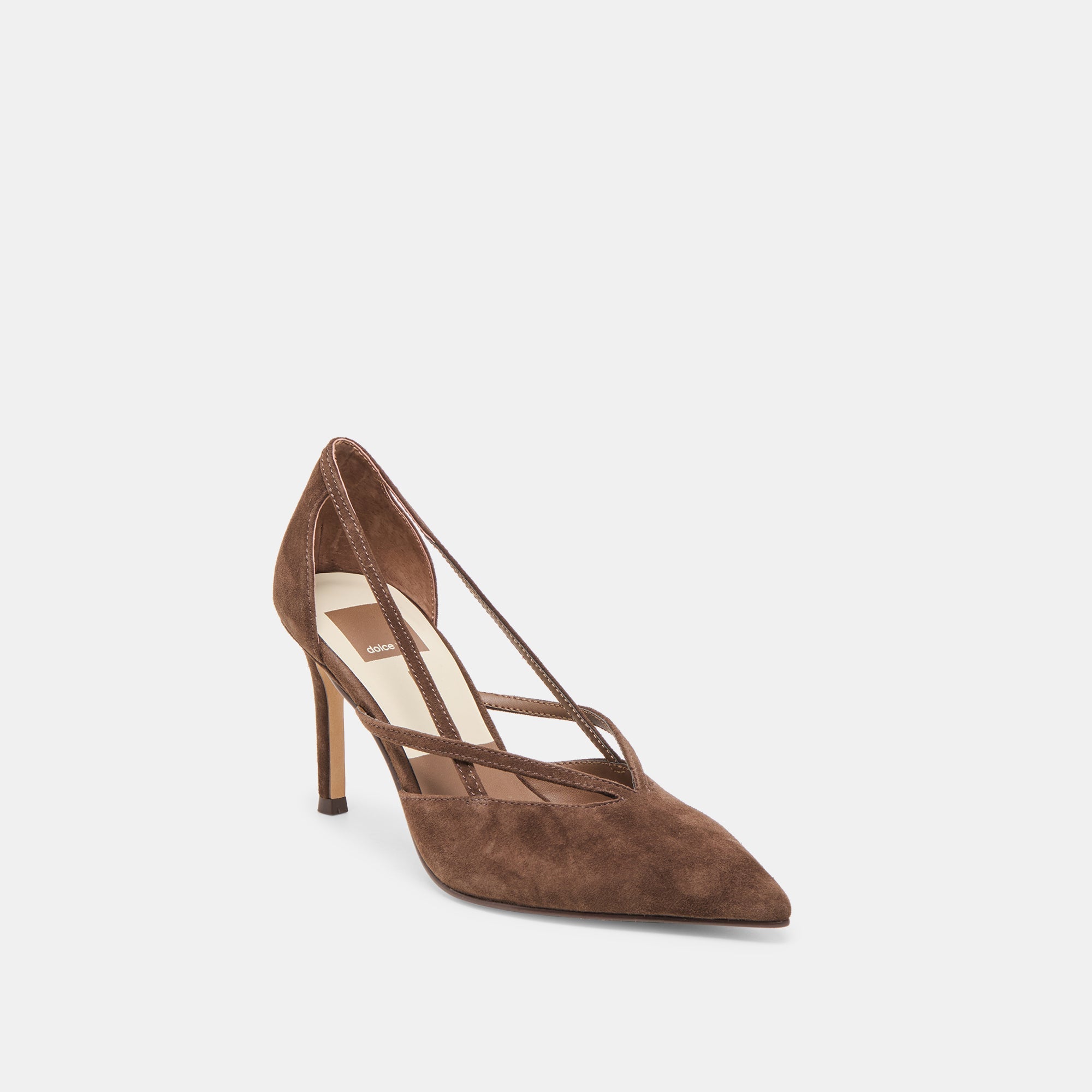 Kaine Dk Brown Suede Heels / Dolce Vita