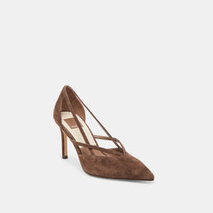 Kaine Dk Brown Suede Heels / Dolce Vita