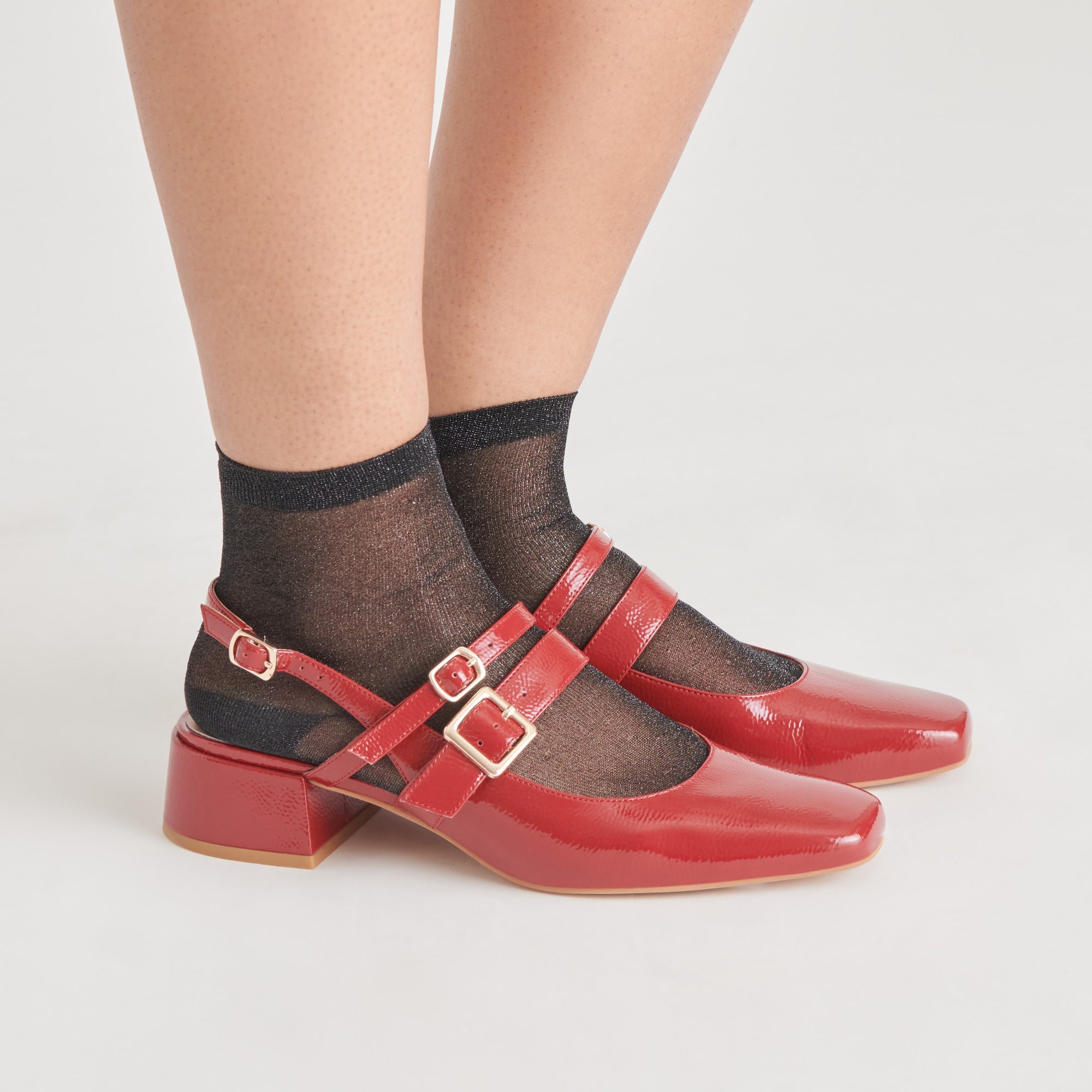 PATZY HEELS CRIMSON CRINKLE PATENT LEATHER
 – Dolce Vita / Dolce Vita
