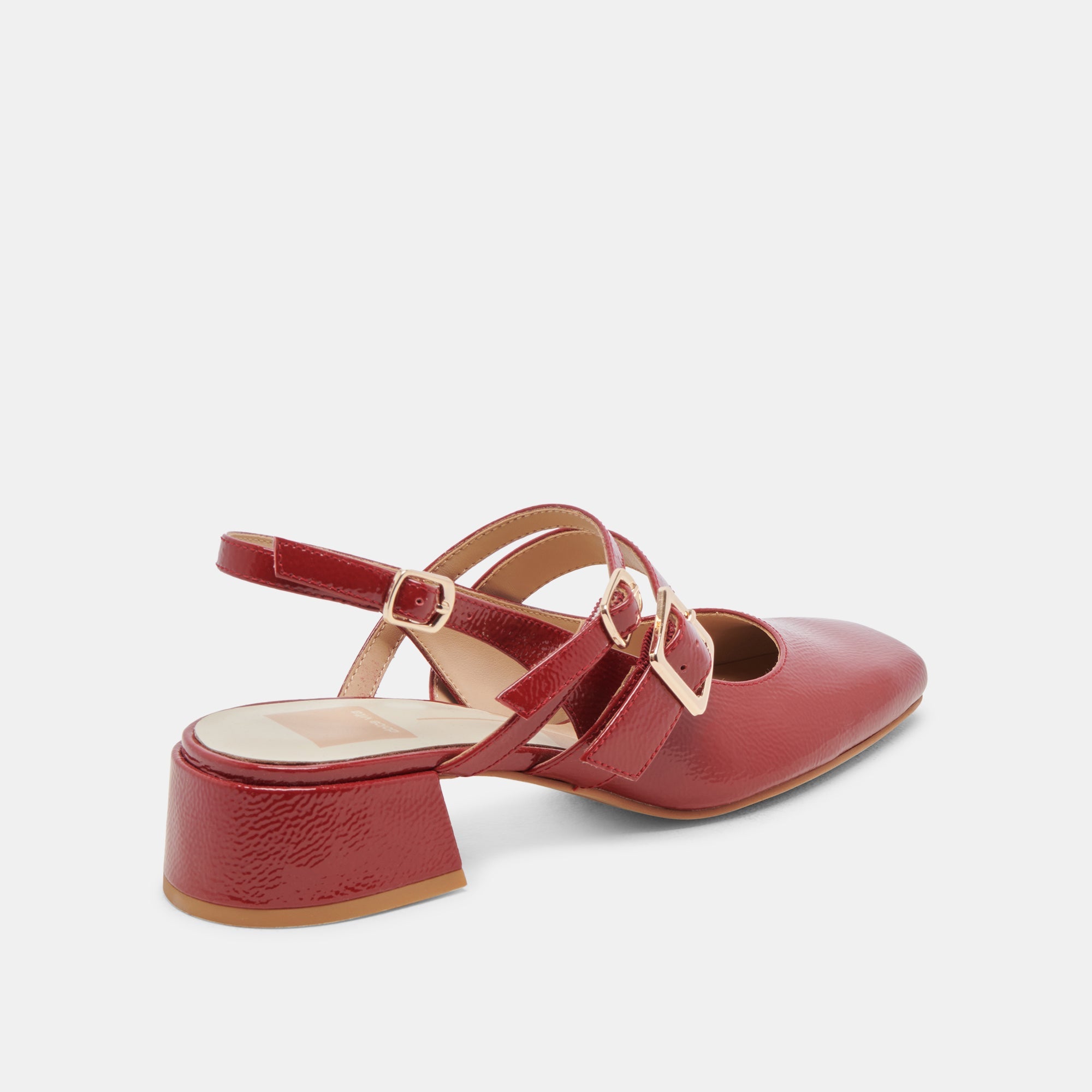 PATZY HEELS CRIMSON CRINKLE PATENT LEATHER
 – Dolce Vita / Dolce Vita