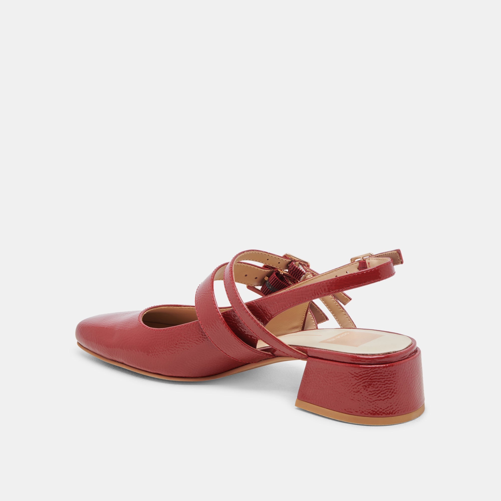 PATZY HEELS CRIMSON CRINKLE PATENT LEATHER
 – Dolce Vita / Dolce Vita