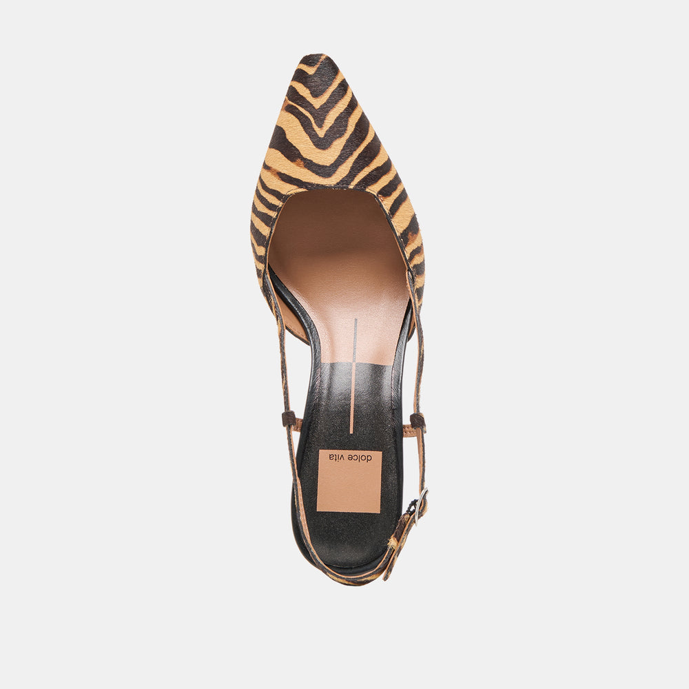 Odela Tiger Calf Hair Heels / Dolce Vita