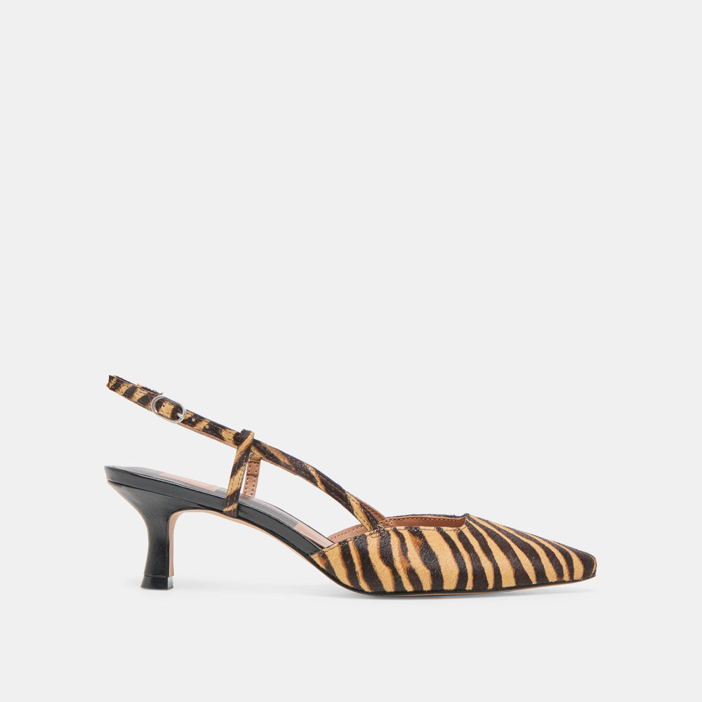 Odela Tiger Calf Hair Heels / Dolce Vita