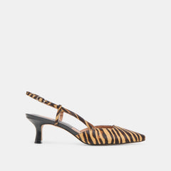 Odela Tiger Calf Hair Heels / Dolce Vita
