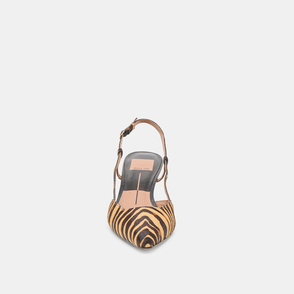 Odela Tiger Calf Hair Heels / Dolce Vita