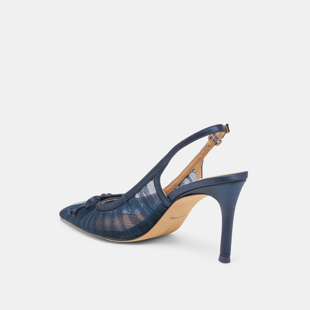 Yela Navy Tulle Heels / Dolce Vita