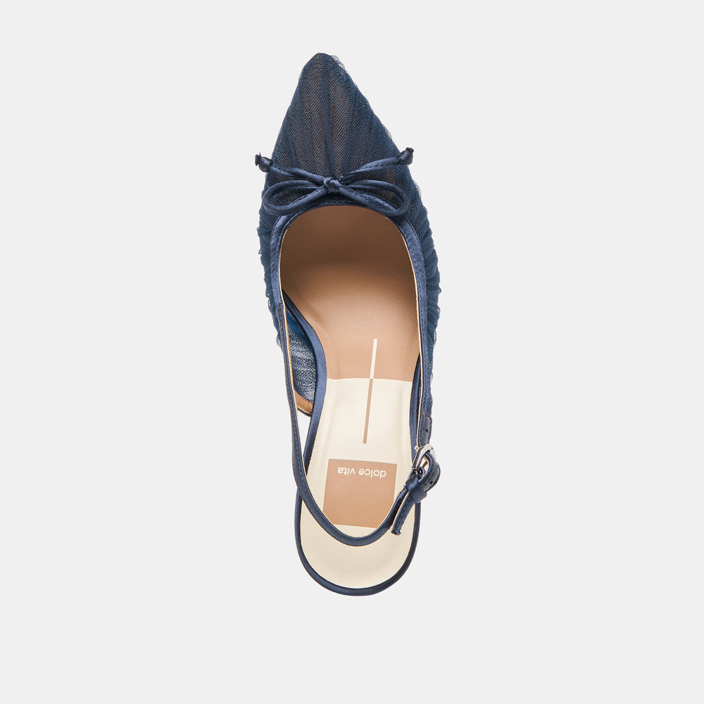Yela Navy Tulle Heels / Dolce Vita
