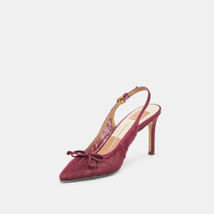 Yela Cranberry Tulle Heels / Dolce Vita
