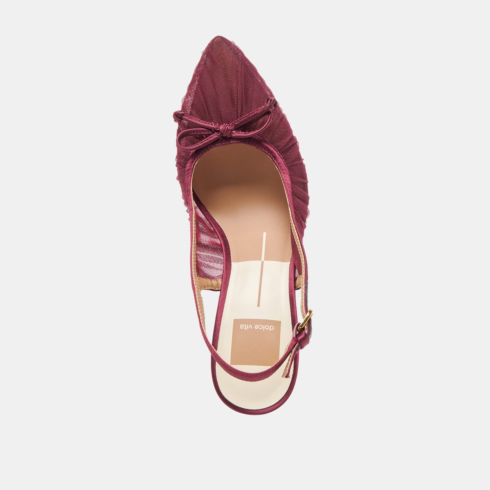 Yela Cranberry Tulle Heels / Dolce Vita
