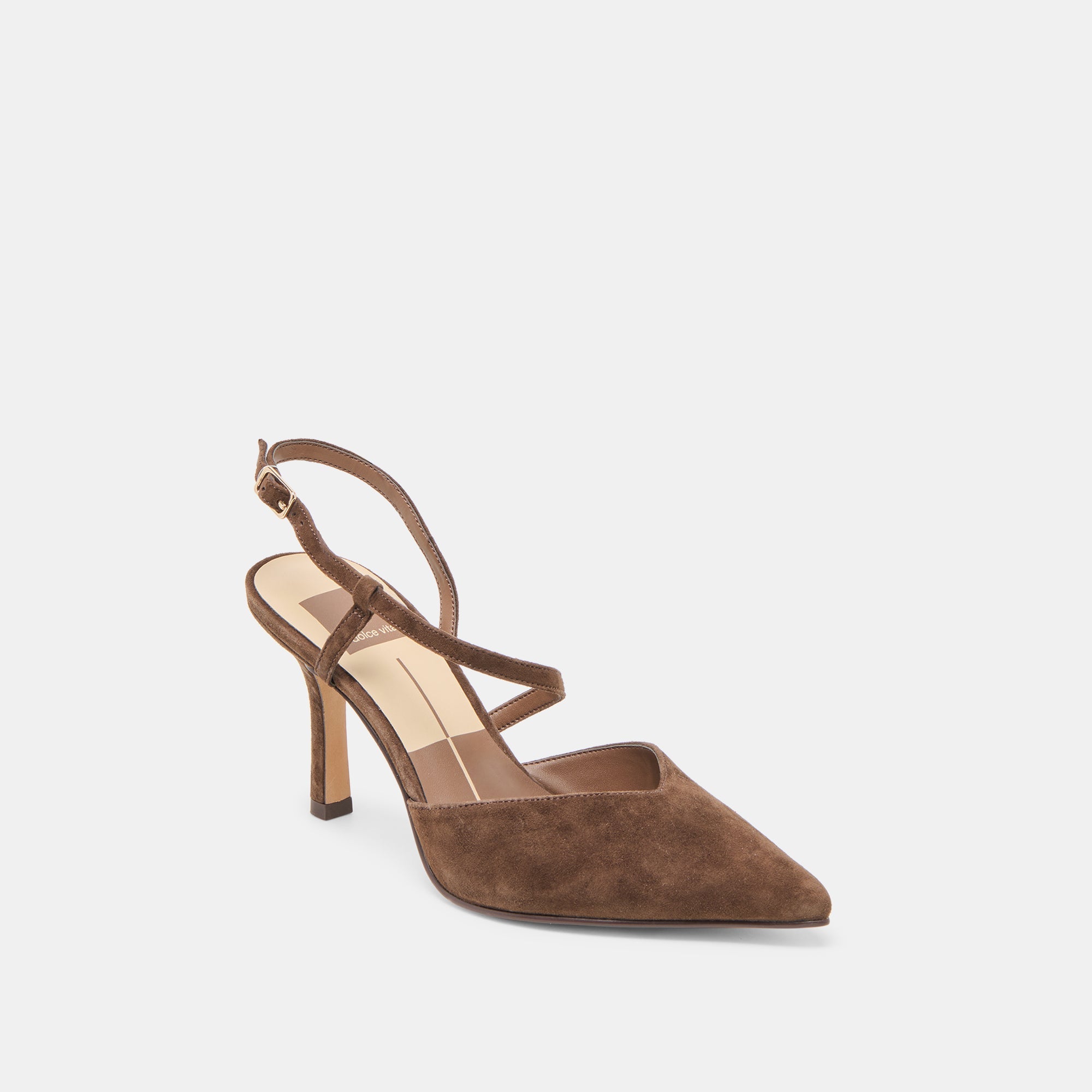 Kamra Dk Brown Suede Heels / Dolce Vita