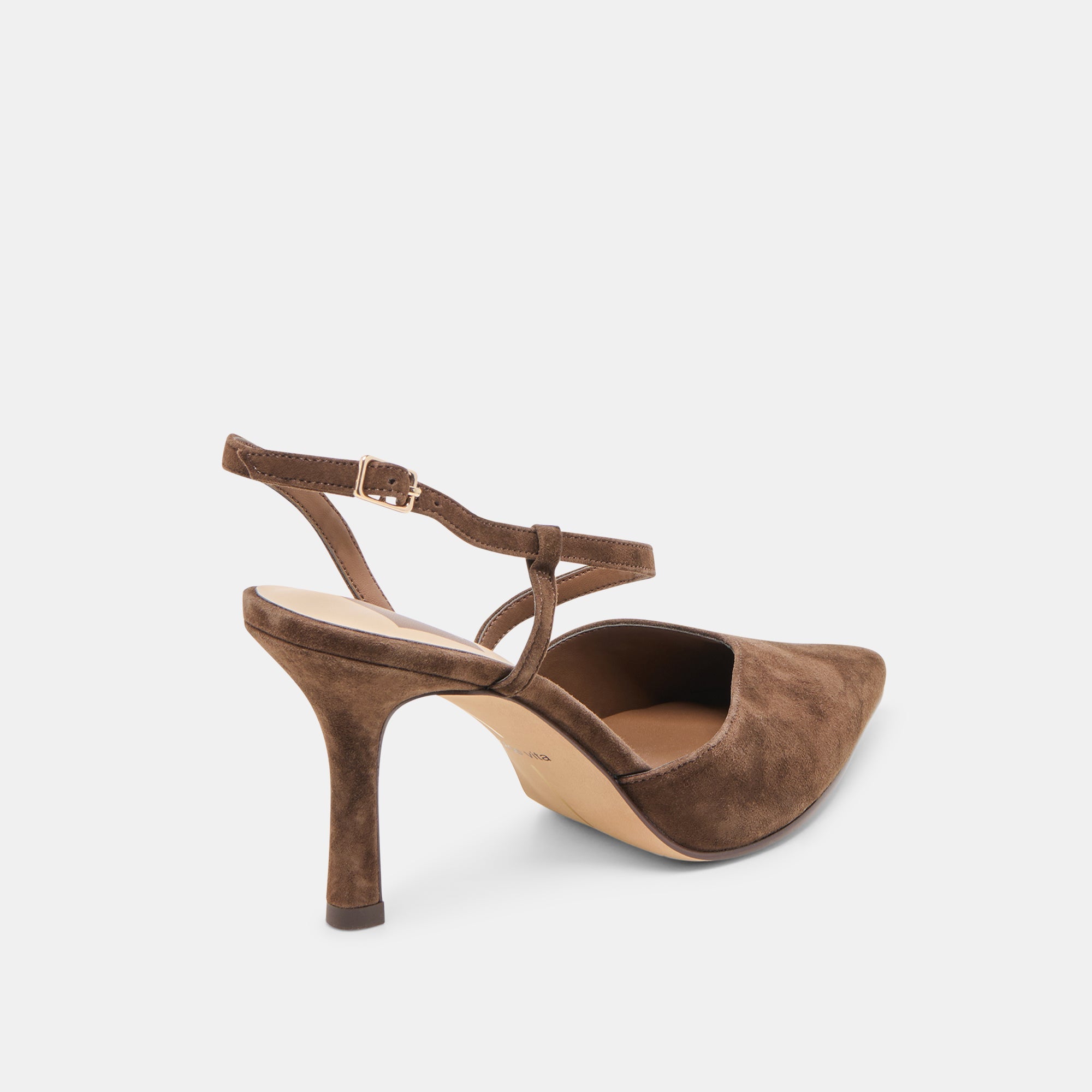 Kamra Dk Brown Suede Heels / Dolce Vita