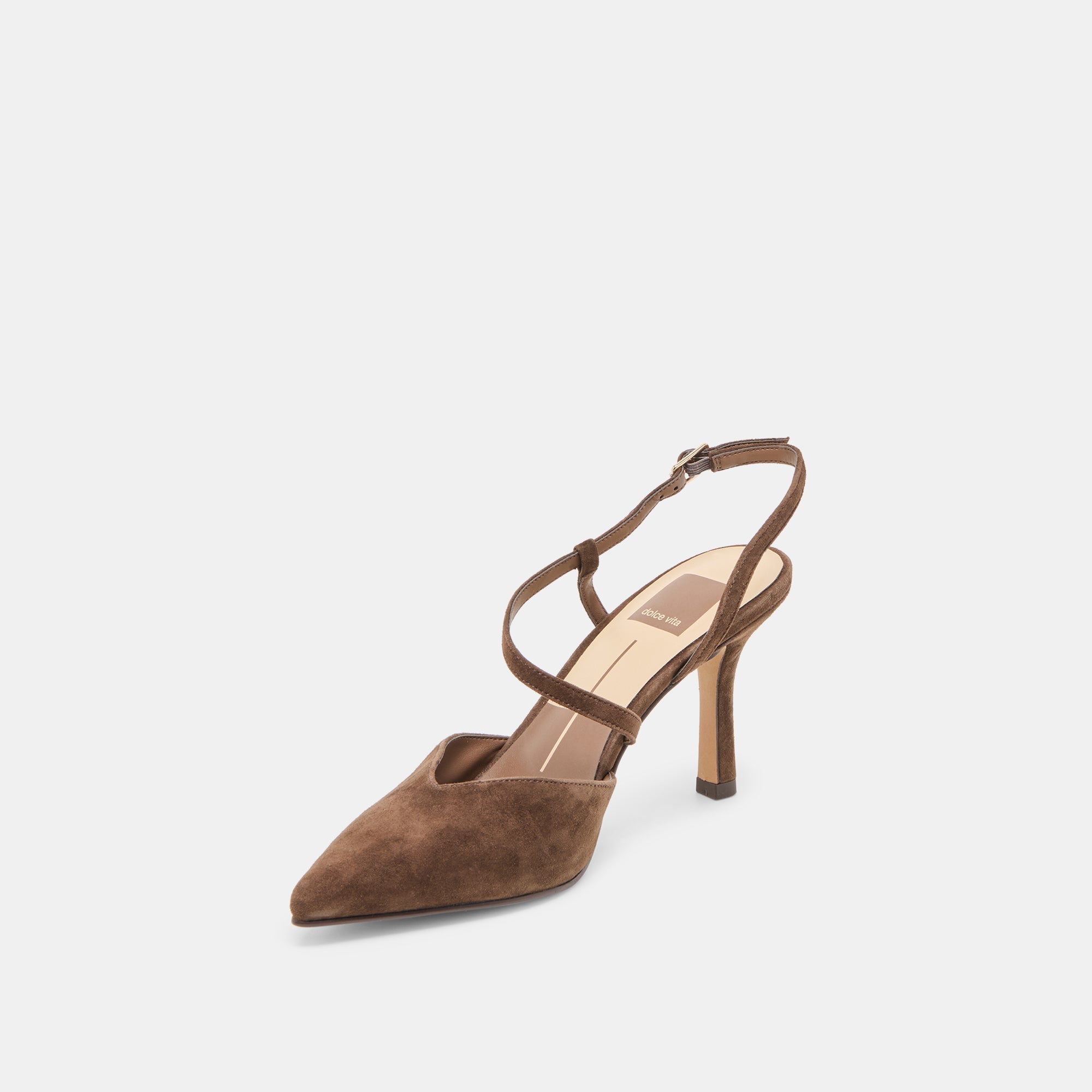 Kamra Dk Brown Suede Heels / Dolce Vita