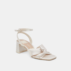 Brenna Ivory Satin Heels / Dolce Vita