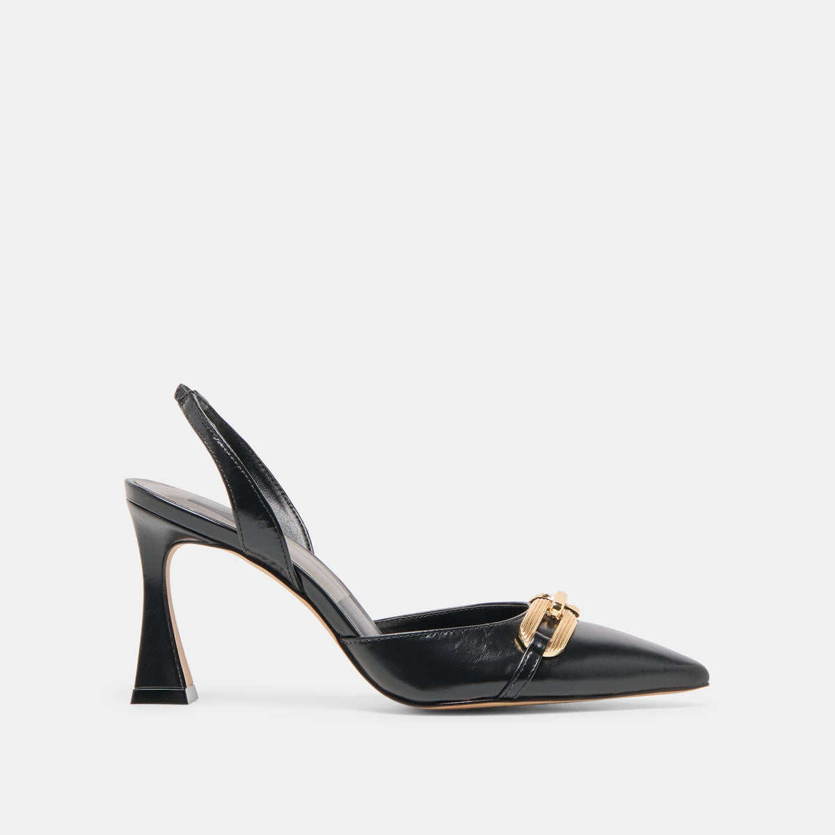 Malik Midnight Crinkle Patent Heels / Dolce Vita
