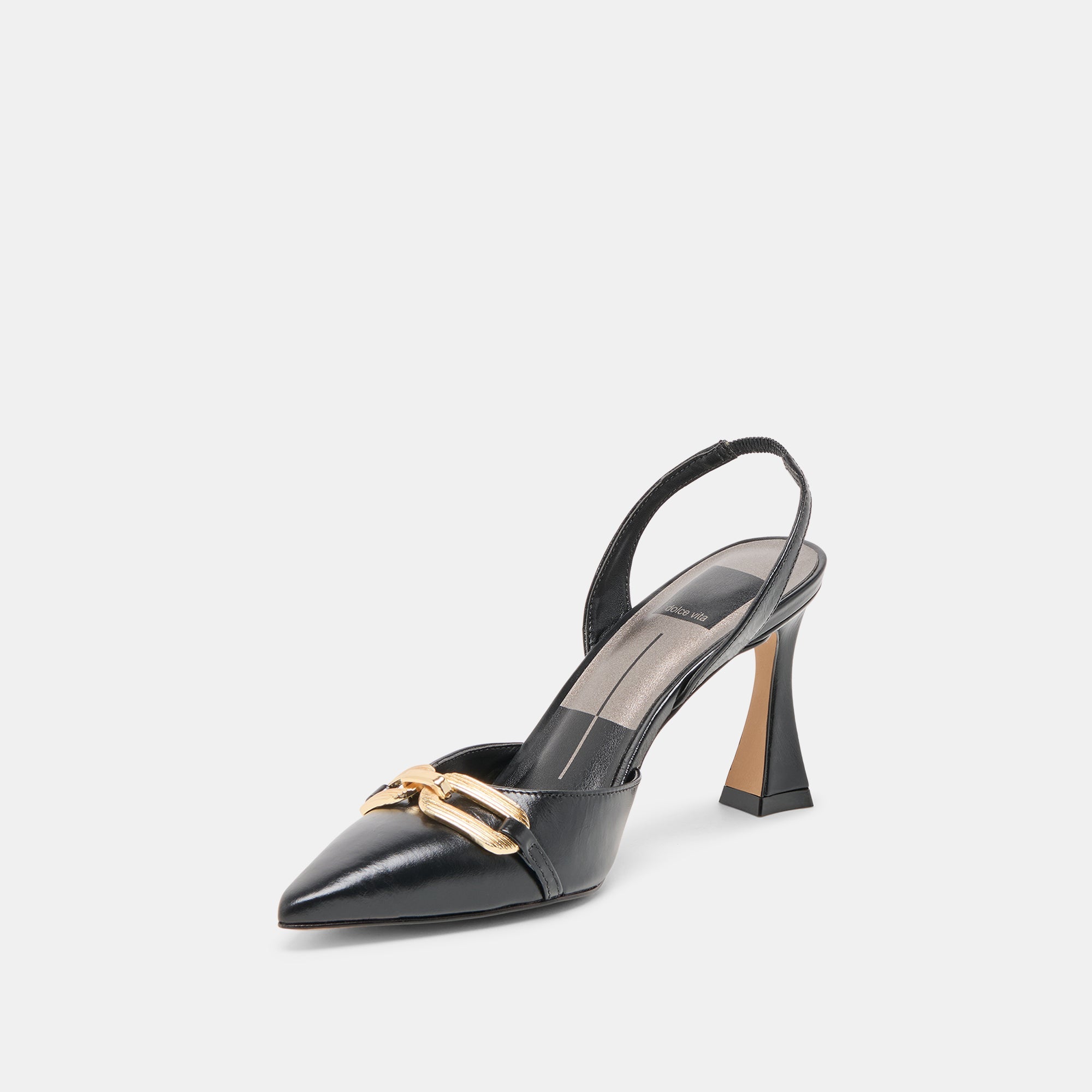 Malik Midnight Crinkle Patent Heels / Dolce Vita