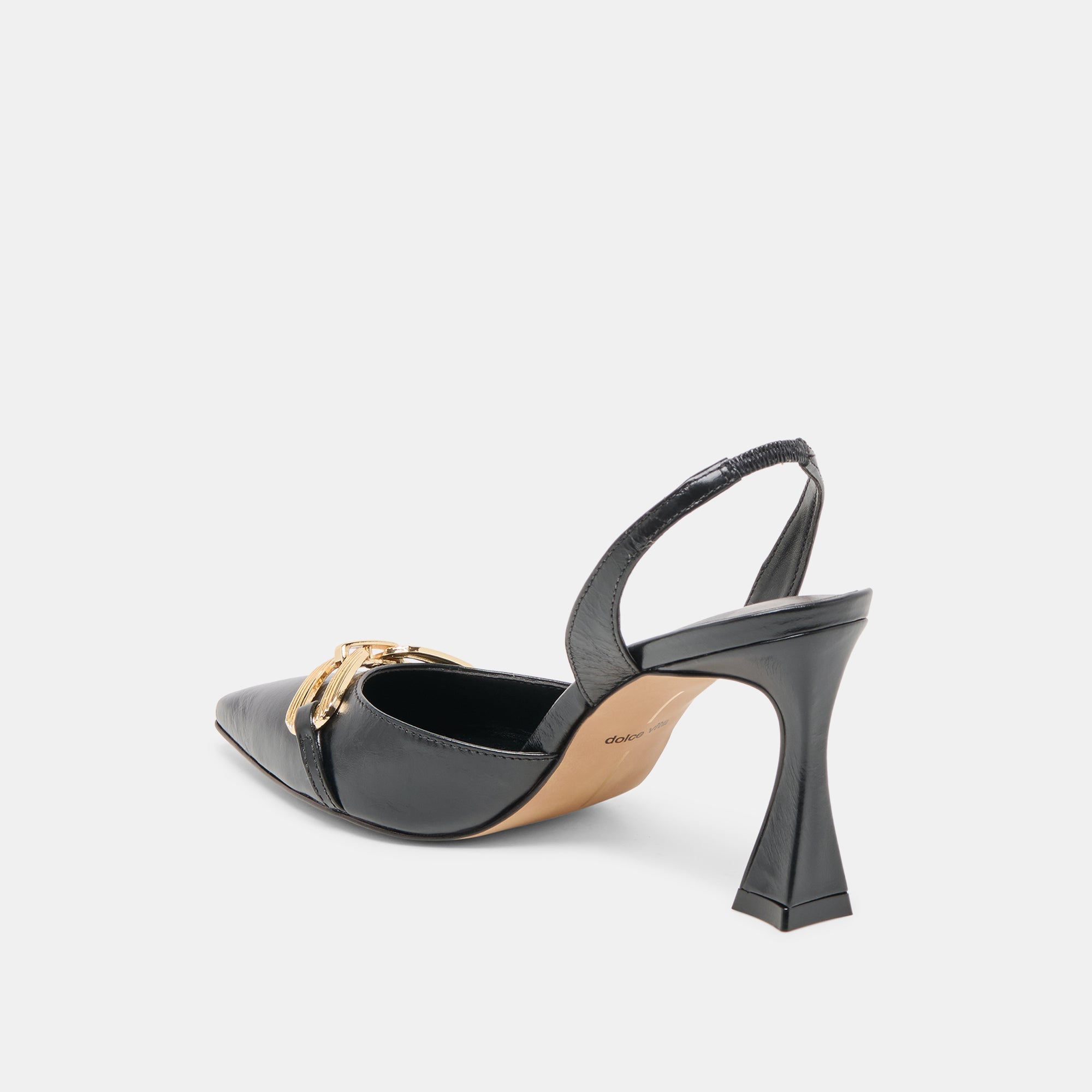 Malik Midnight Crinkle Patent Heels / Dolce Vita