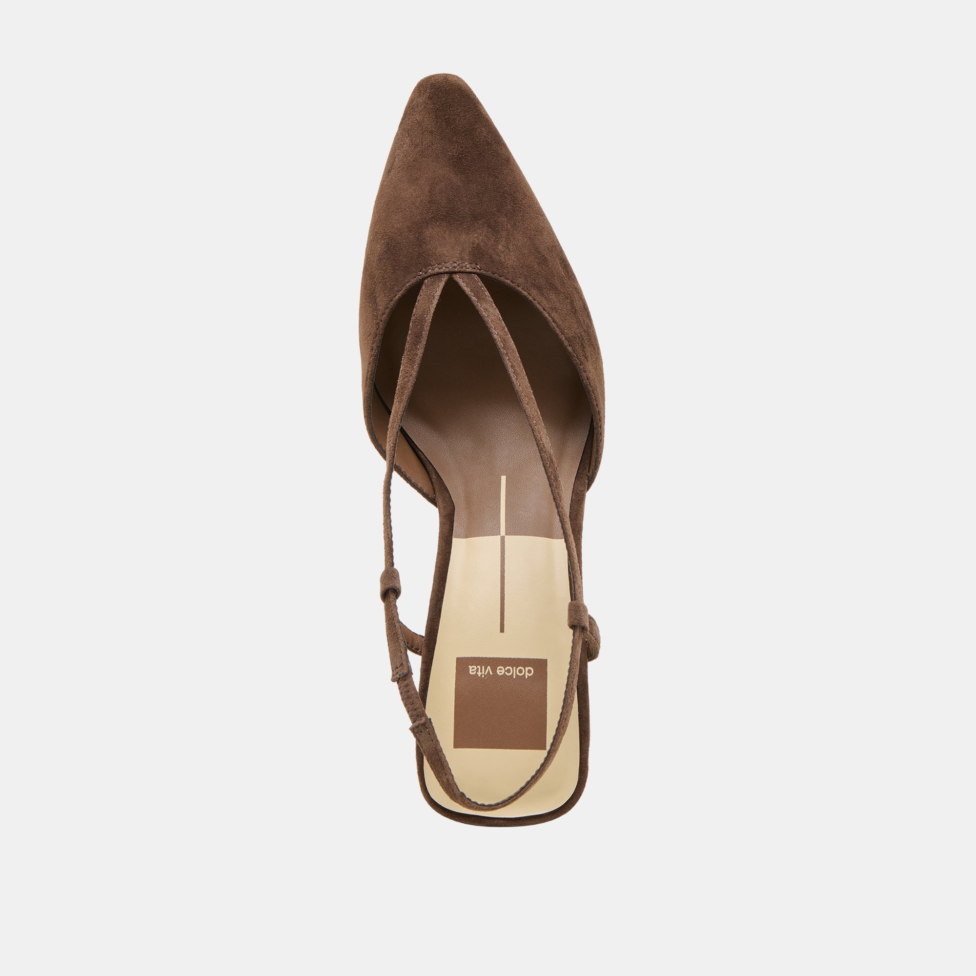 Ginay Dk Brown Suede Heels / Dolce Vita