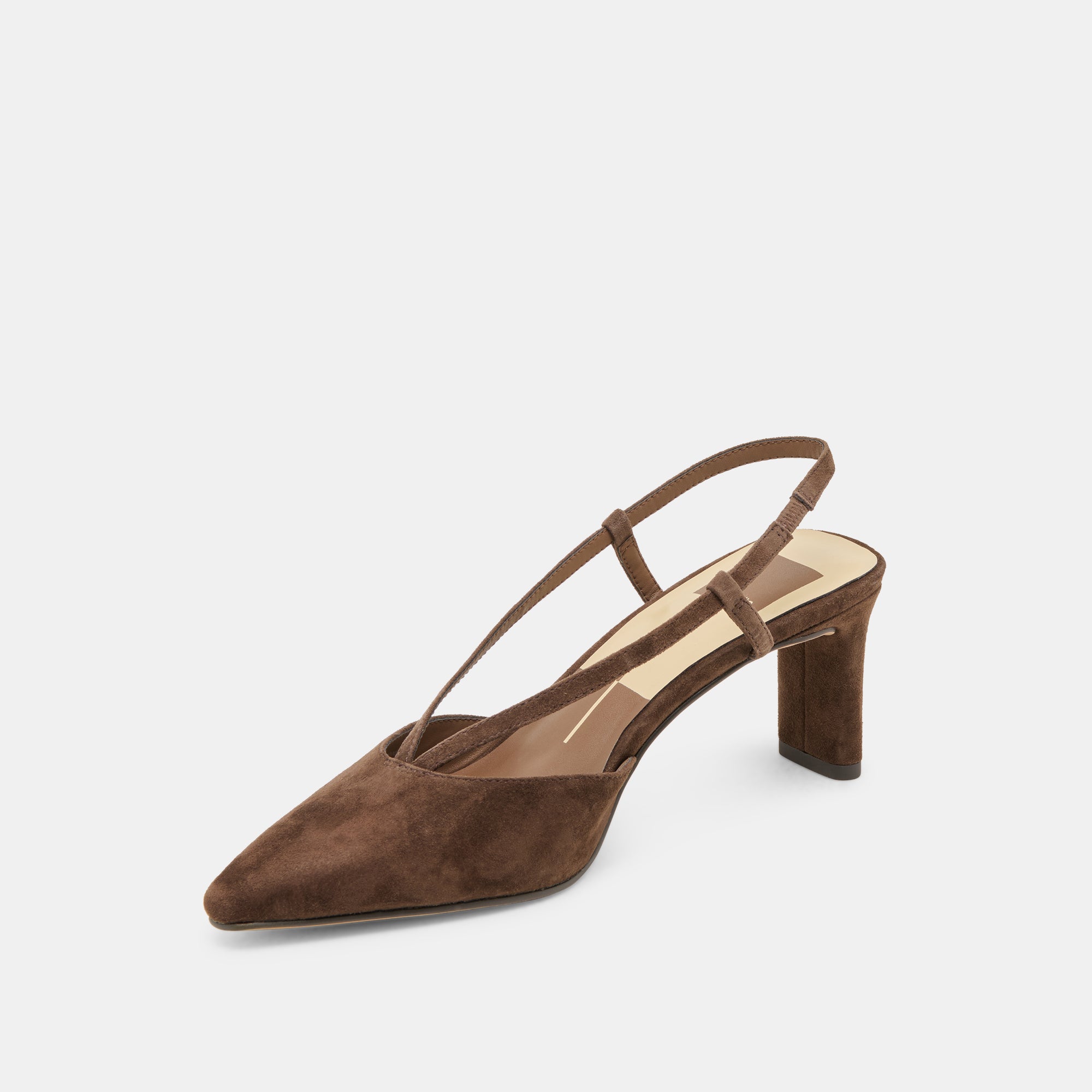 Ginay Dk Brown Suede Heels / Dolce Vita