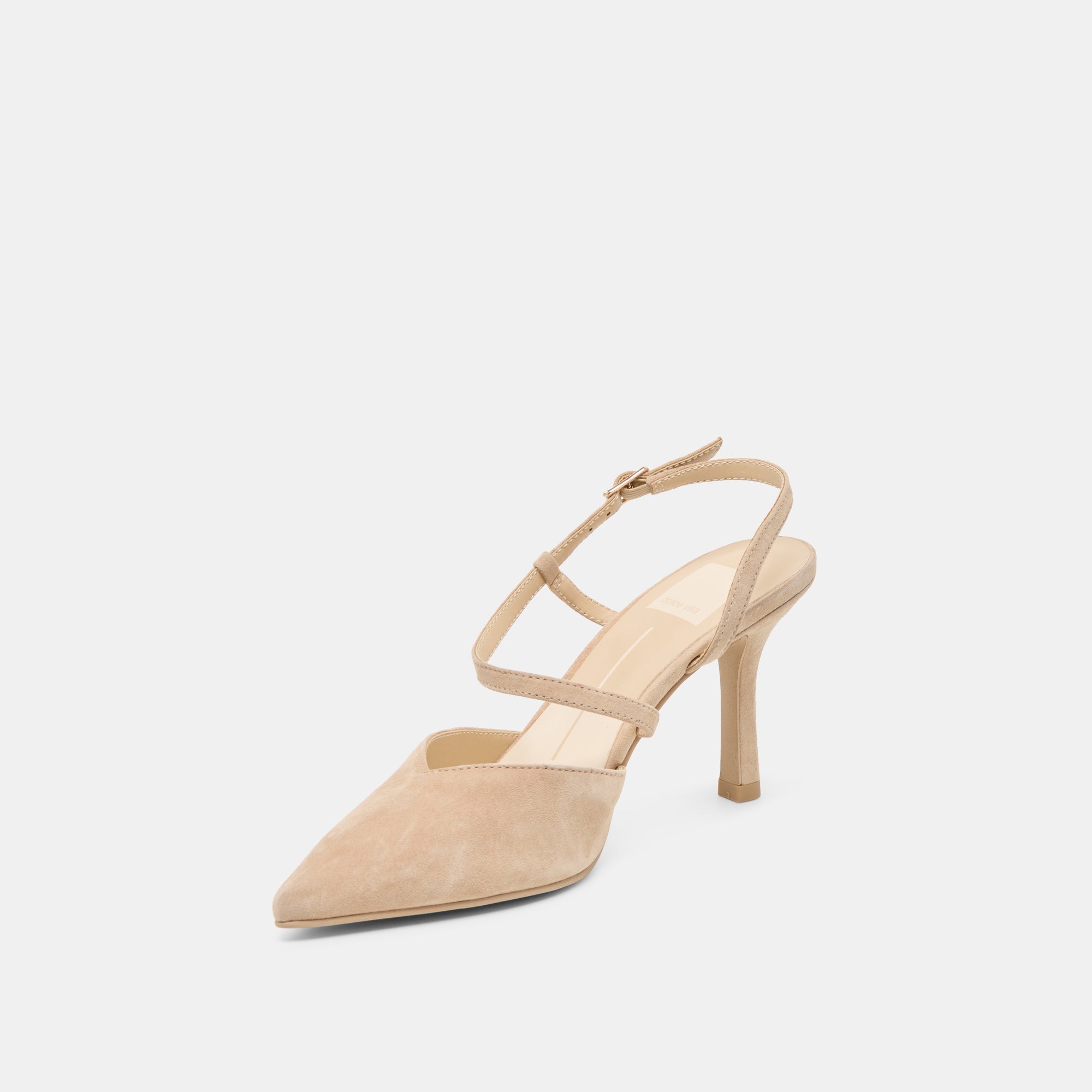 Kamra Camel Suede Heels / Dolce Vita