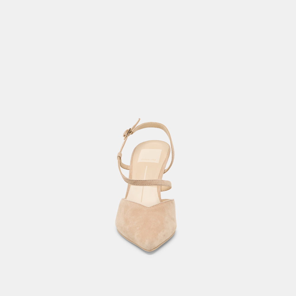 Kamra Camel Suede Heels / Dolce Vita