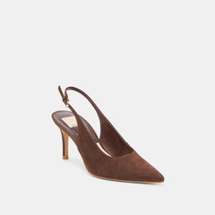 Elasi Dk Brown Nubuck Heels / Dolce Vita