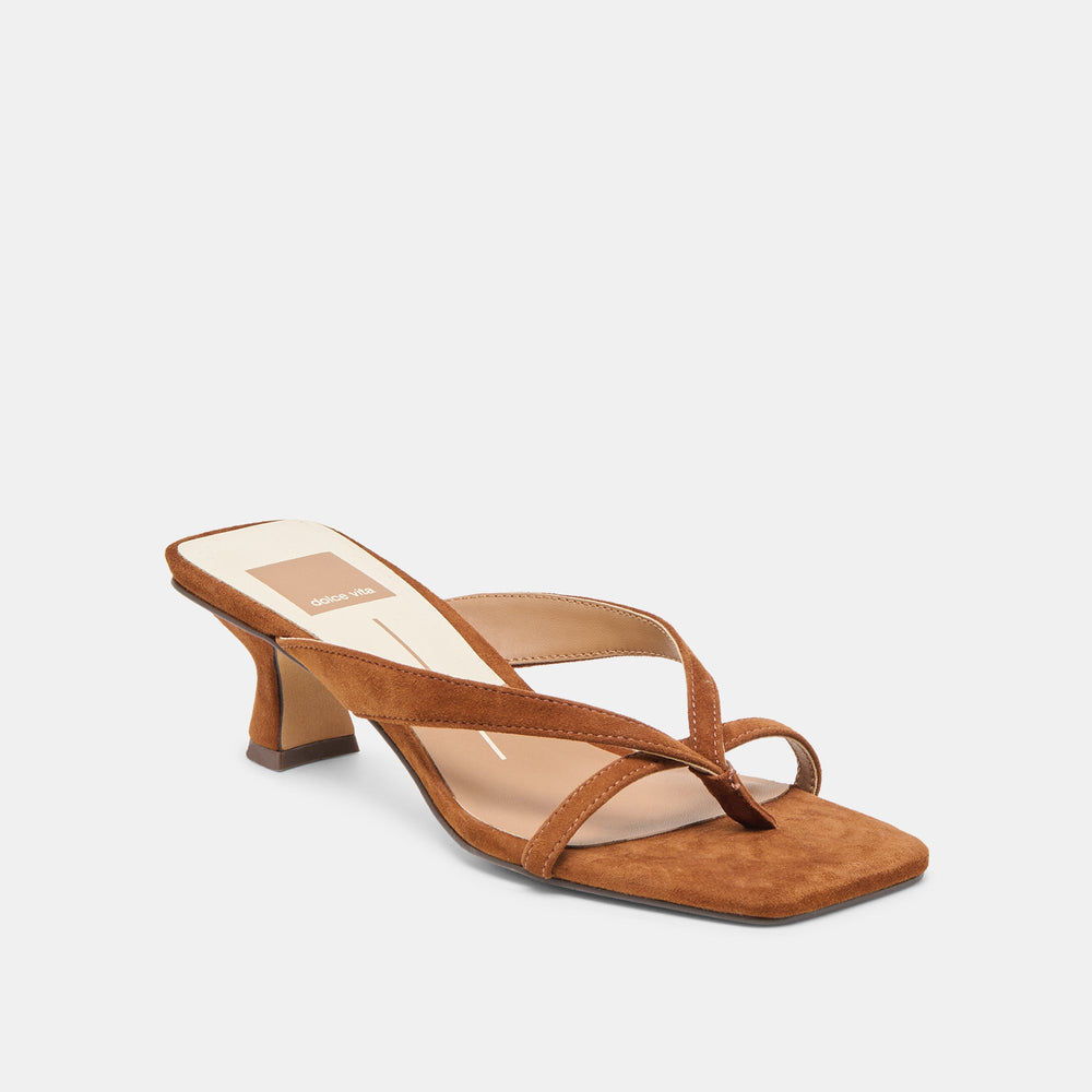 Brevel Dk Brown Suede Heels / Dolce Vita