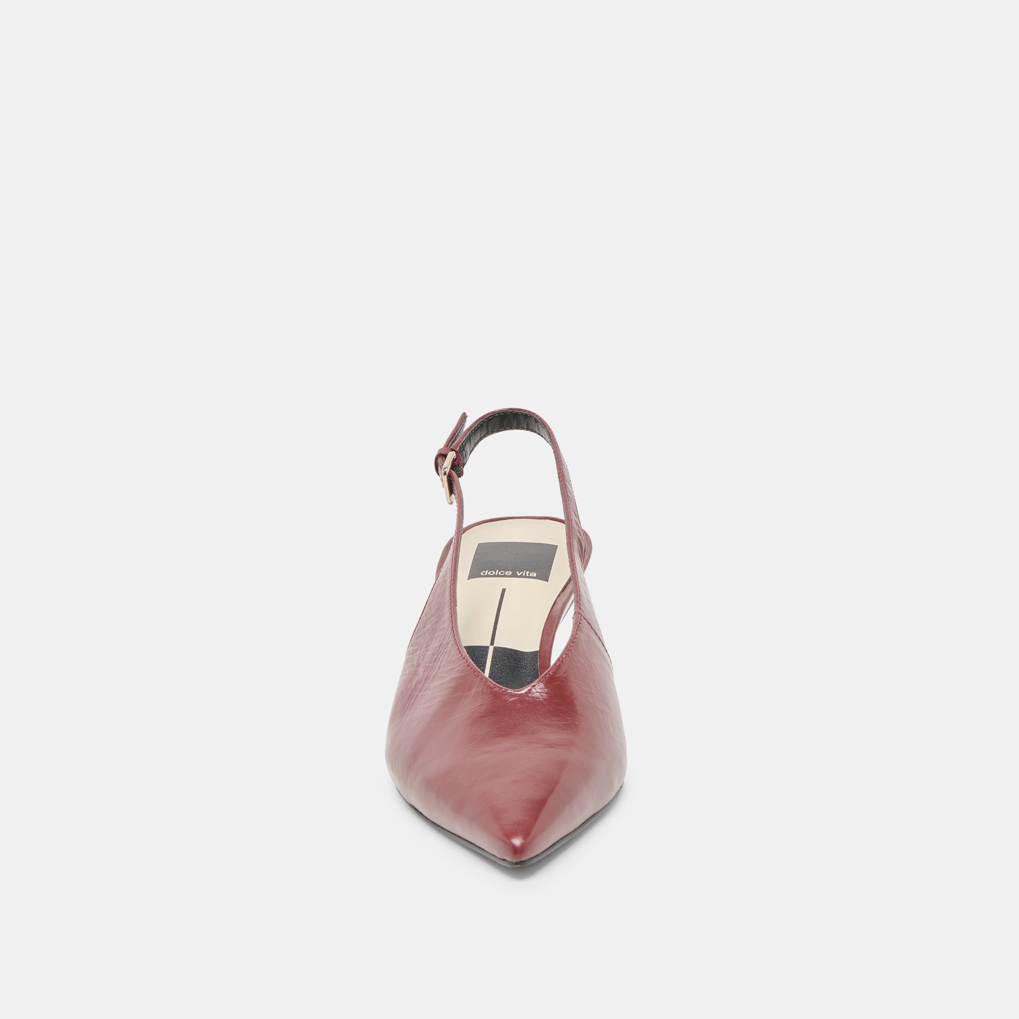 Alenna Oxblood Crinkle Heels / Dolce Vita