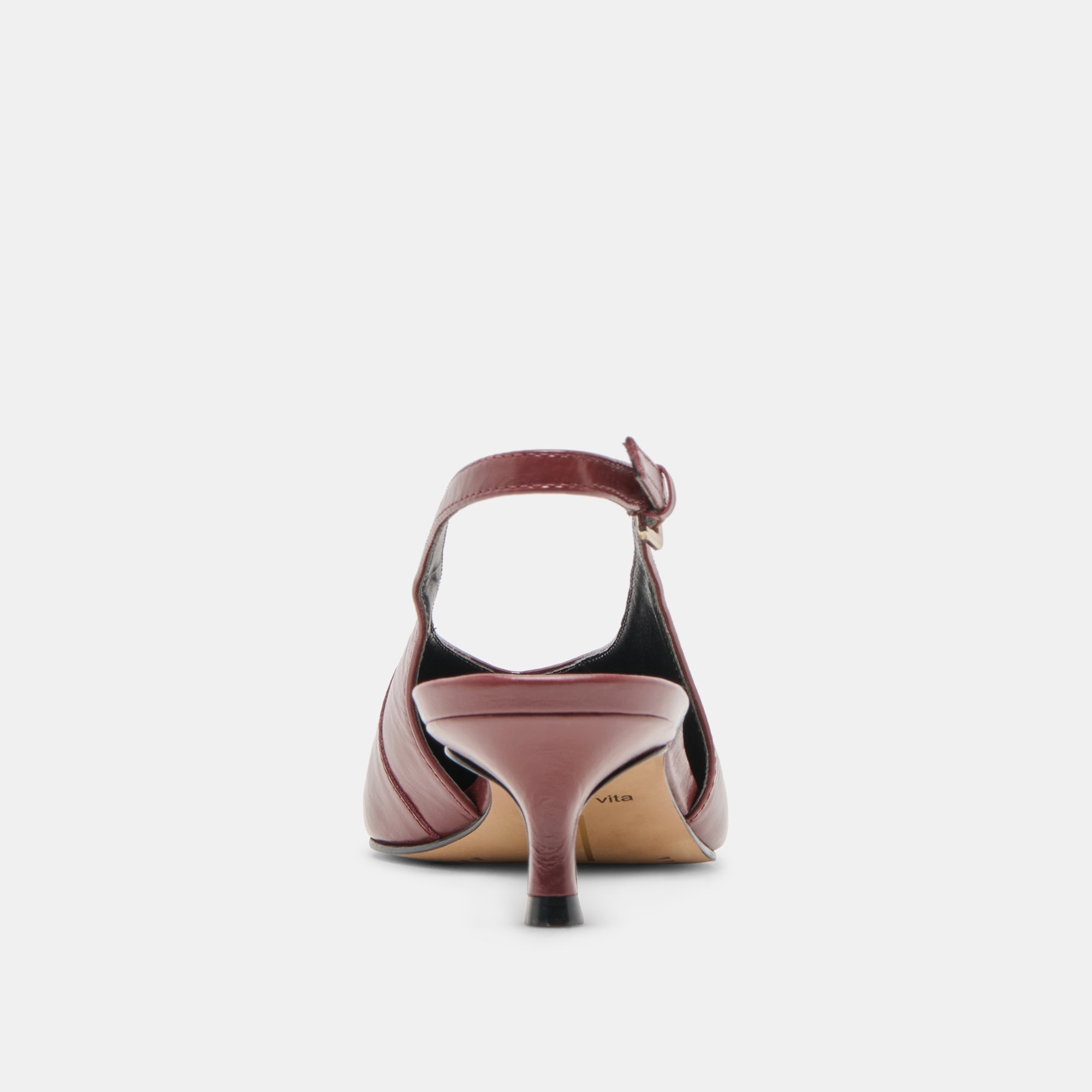 Alenna Oxblood Crinkle Heels / Dolce Vita