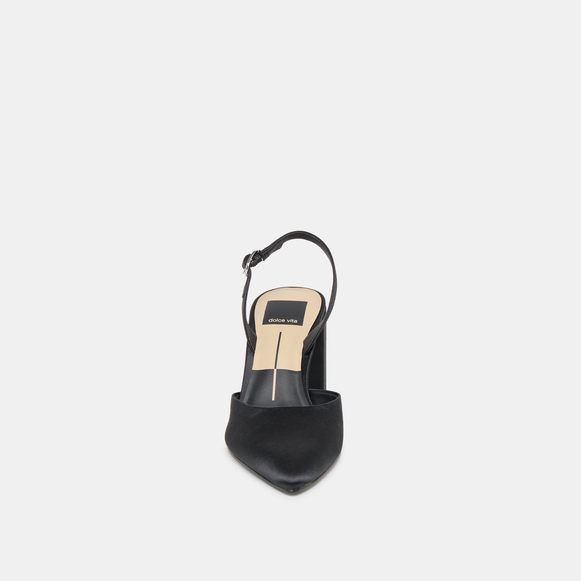 Carel Onyx Satin High Heels / Dolce Vita