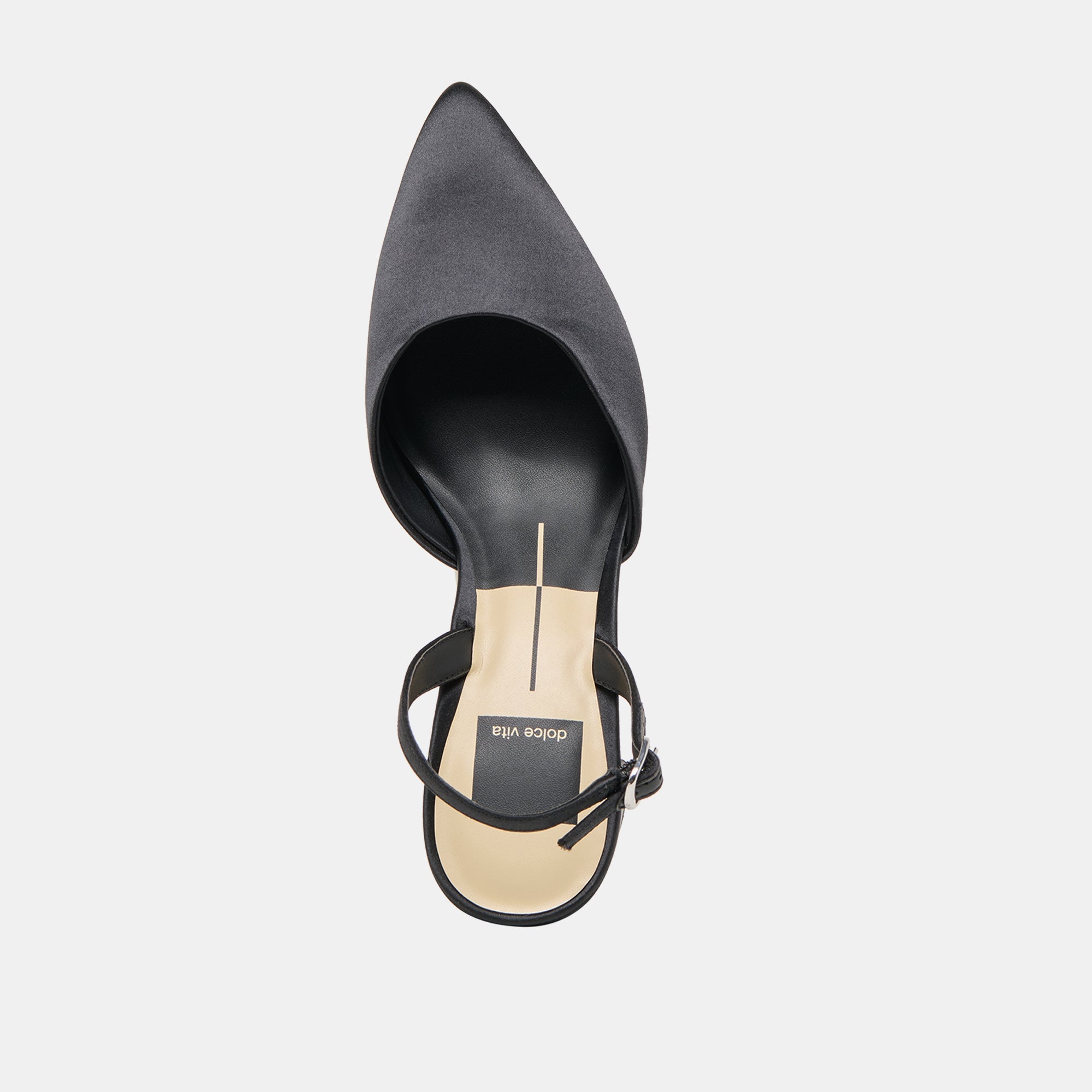 Carel Onyx Satin High Heels / Dolce Vita