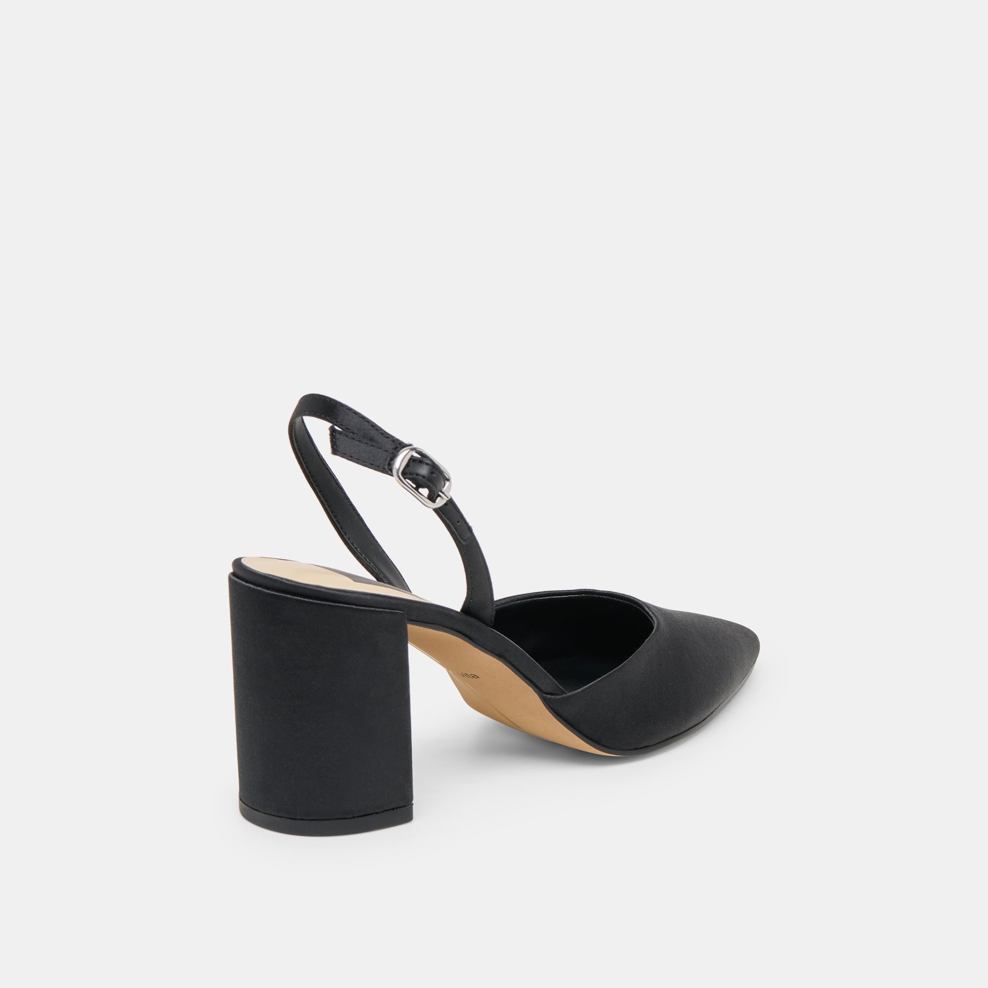 Carel Onyx Satin High Heels / Dolce Vita