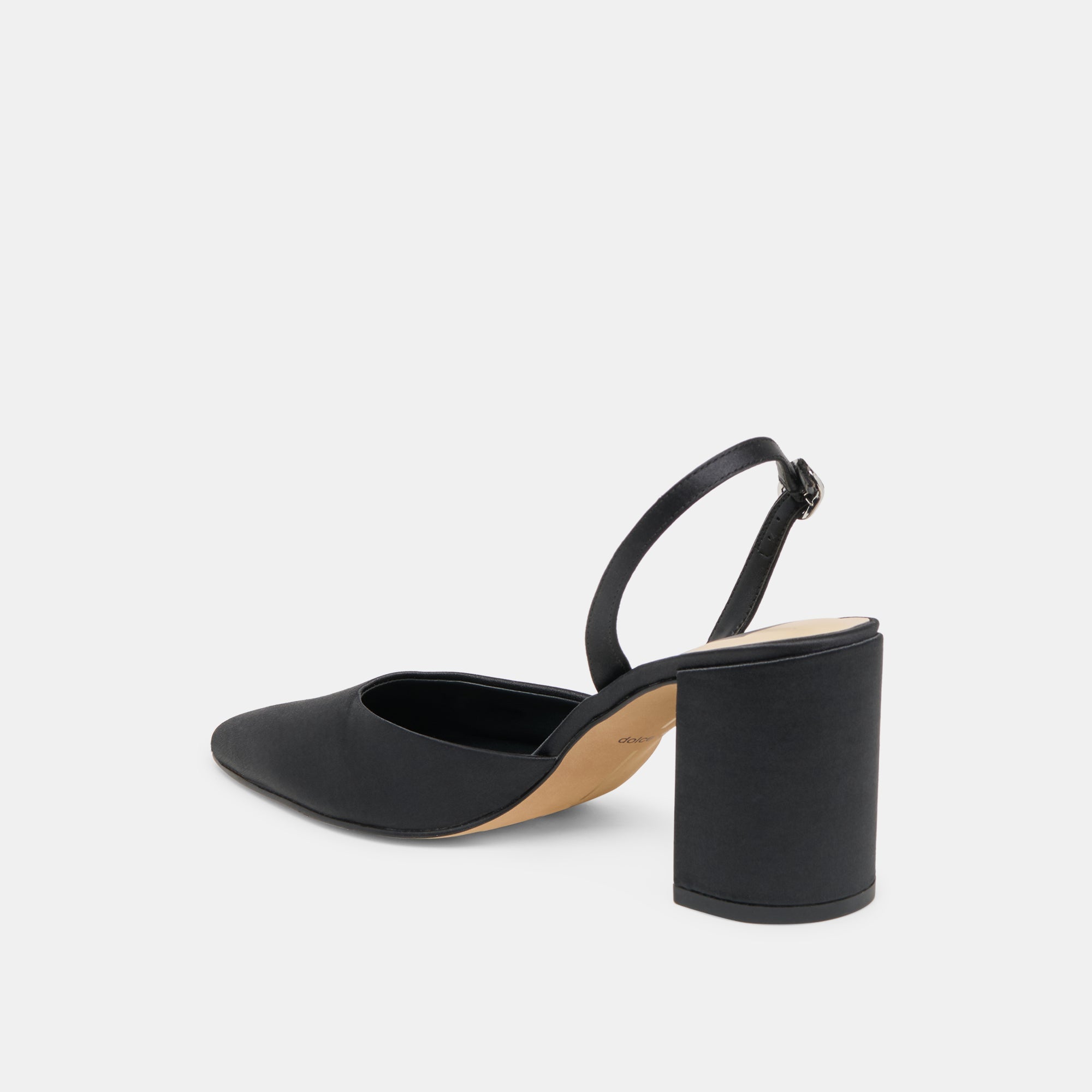 Carel Onyx Satin High Heels / Dolce Vita