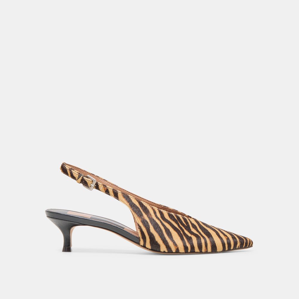 Alenna Tiger Calf Hair Heels / Dolce Vita