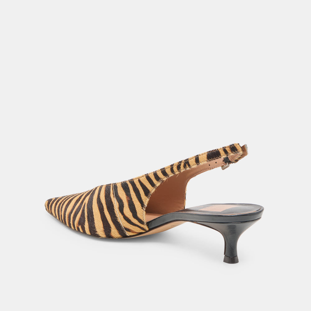 Alenna Tiger Calf Hair Heels / Dolce Vita