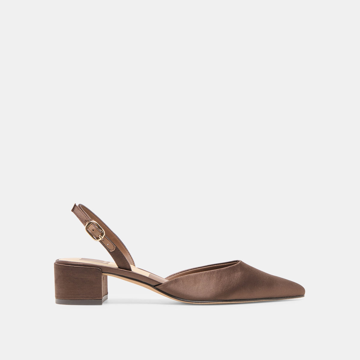Carel Dk Brown Satin Heels / Dolce Vita