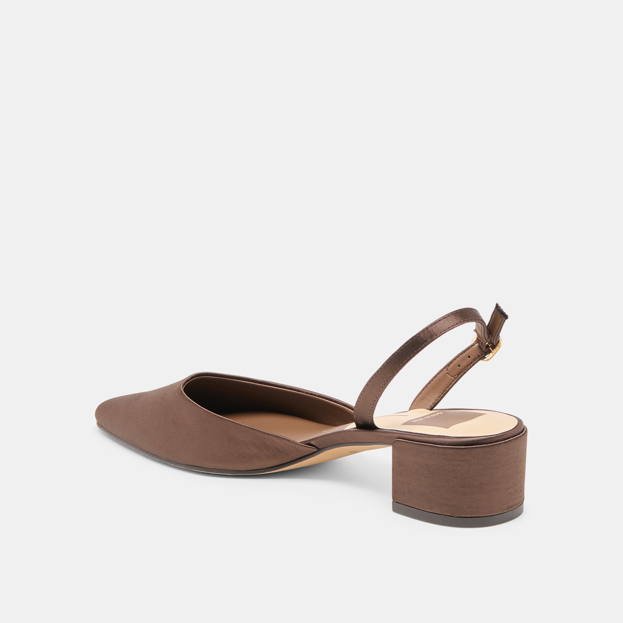 Carel Dk Brown Satin Heels / Dolce Vita