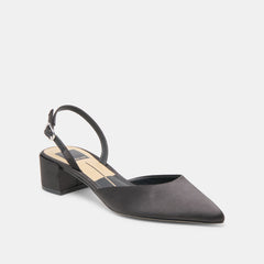 Carel Onyx Satin Heels / Dolce Vita