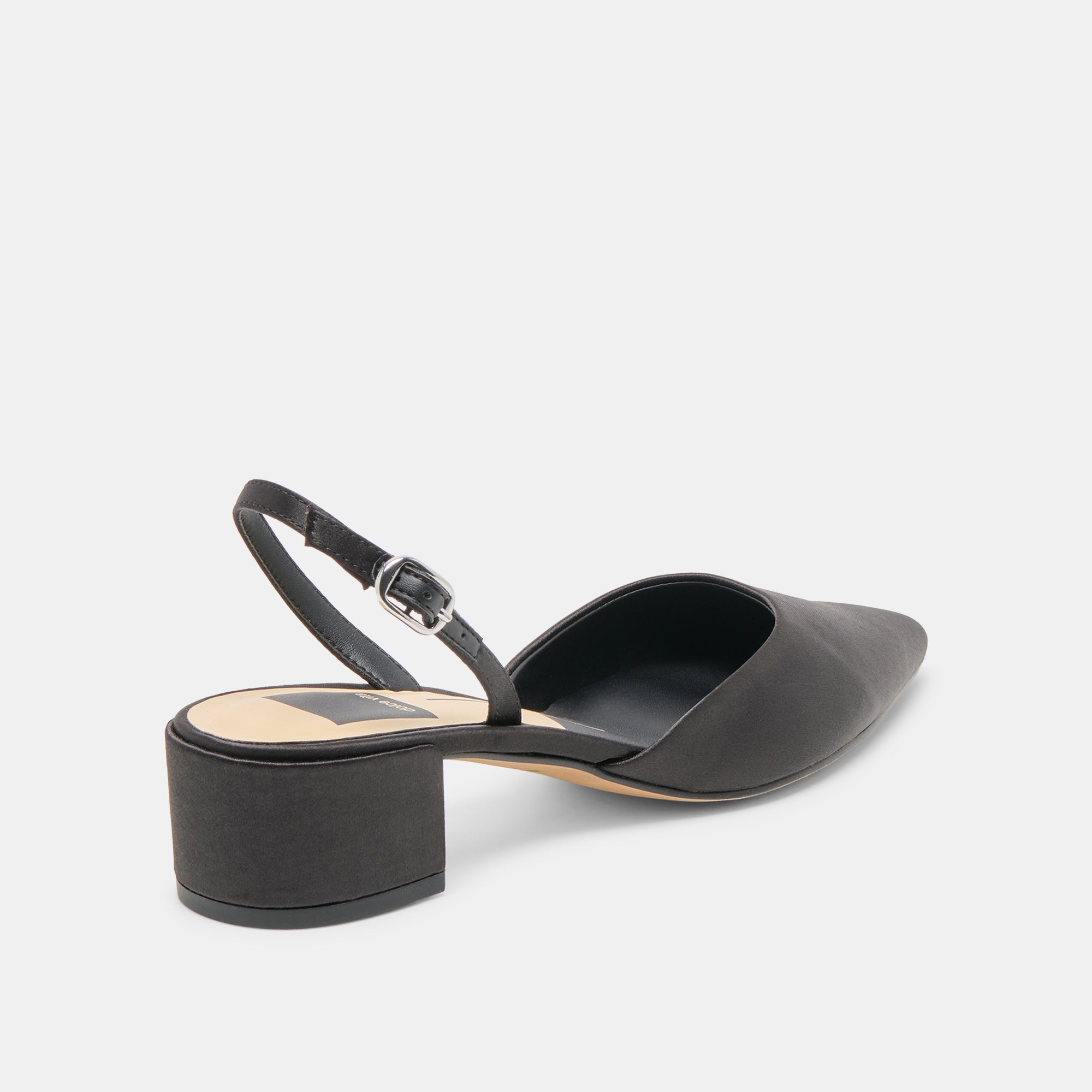 Carel Onyx Satin Heels / Dolce Vita