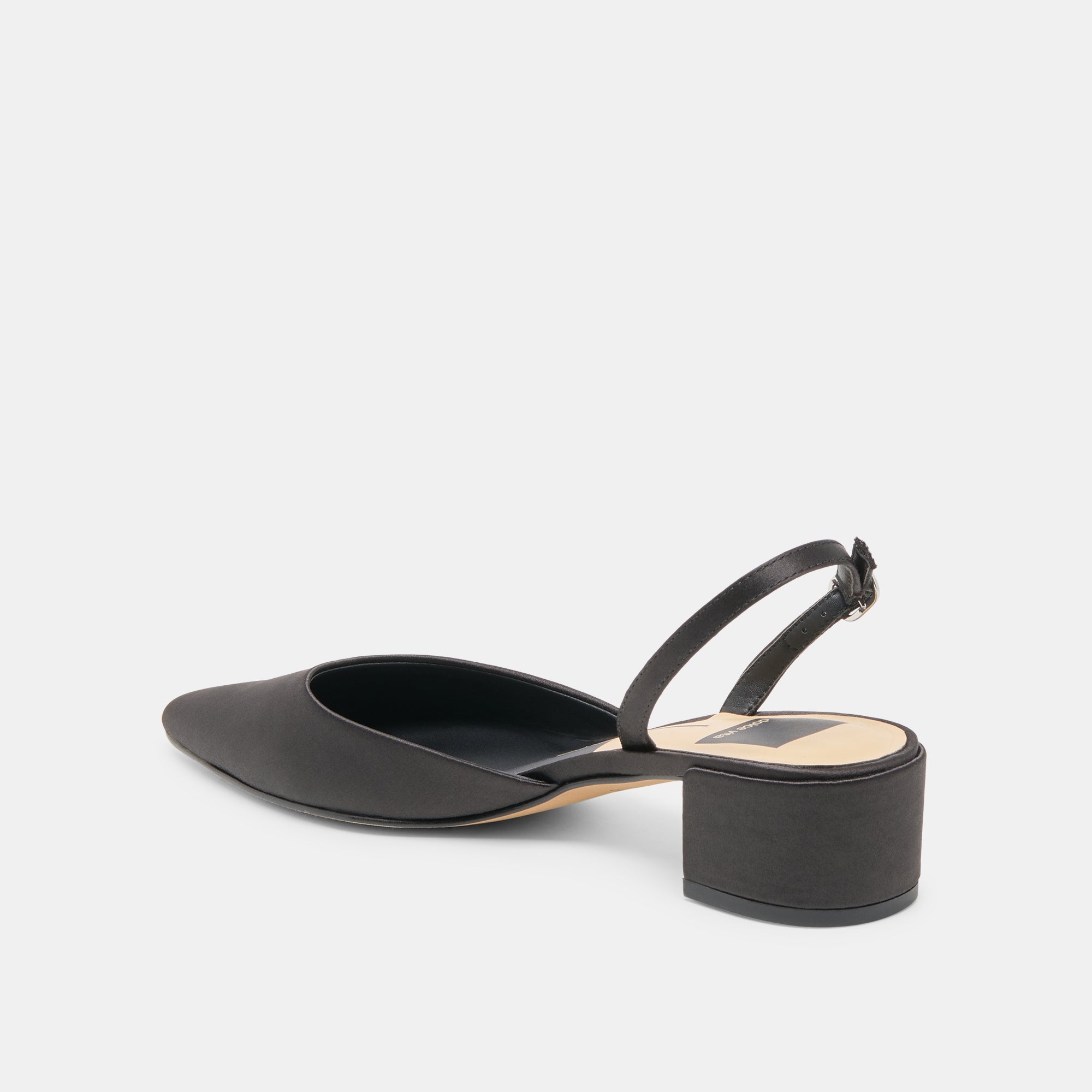 Carel Onyx Satin Heels / Dolce Vita