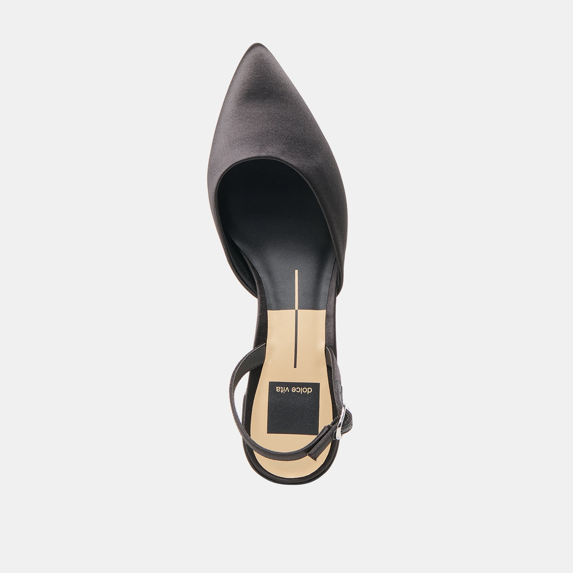 Carel Onyx Satin Heels / Dolce Vita