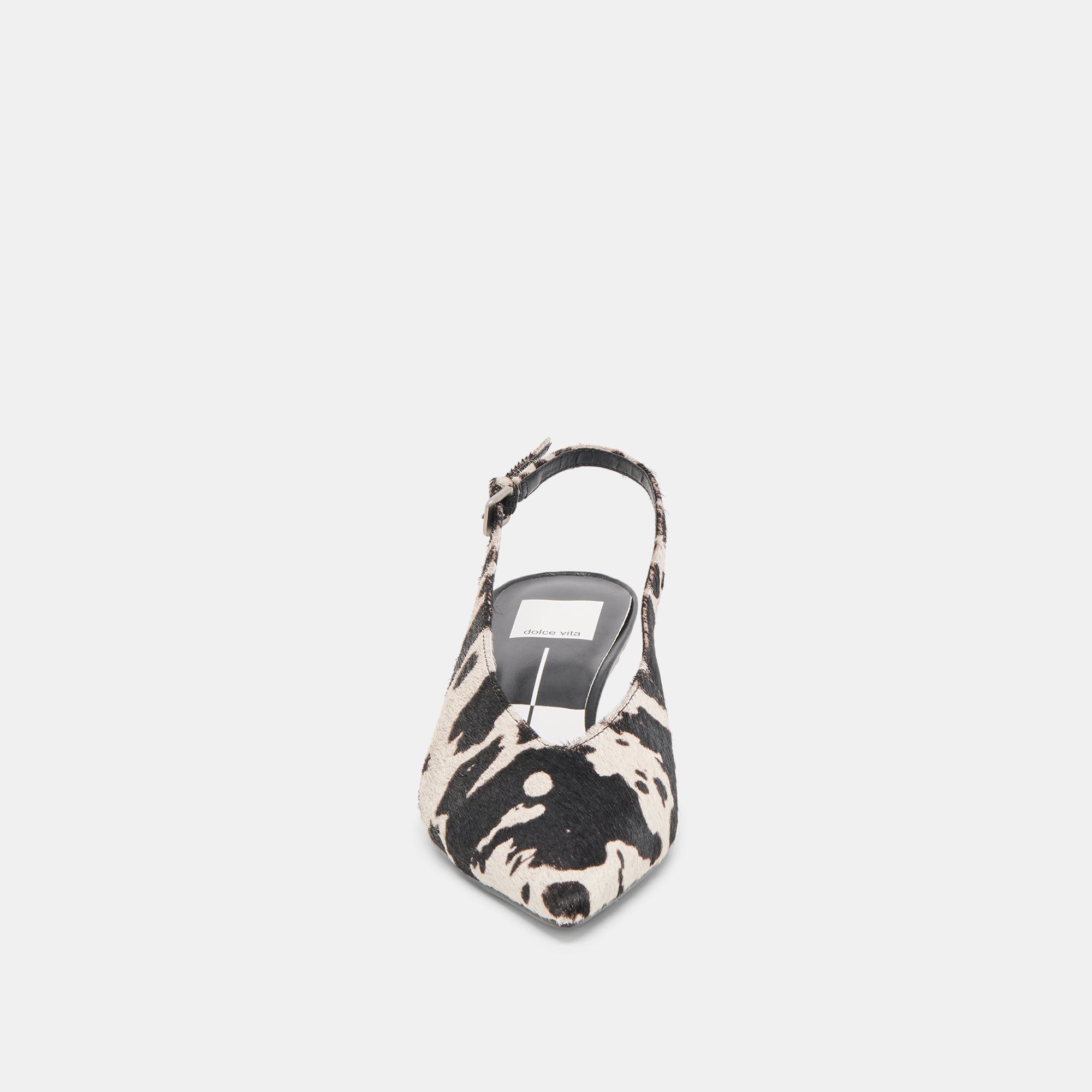 Alenna Black White Taurus Calf Hair Heels / Dolce Vita