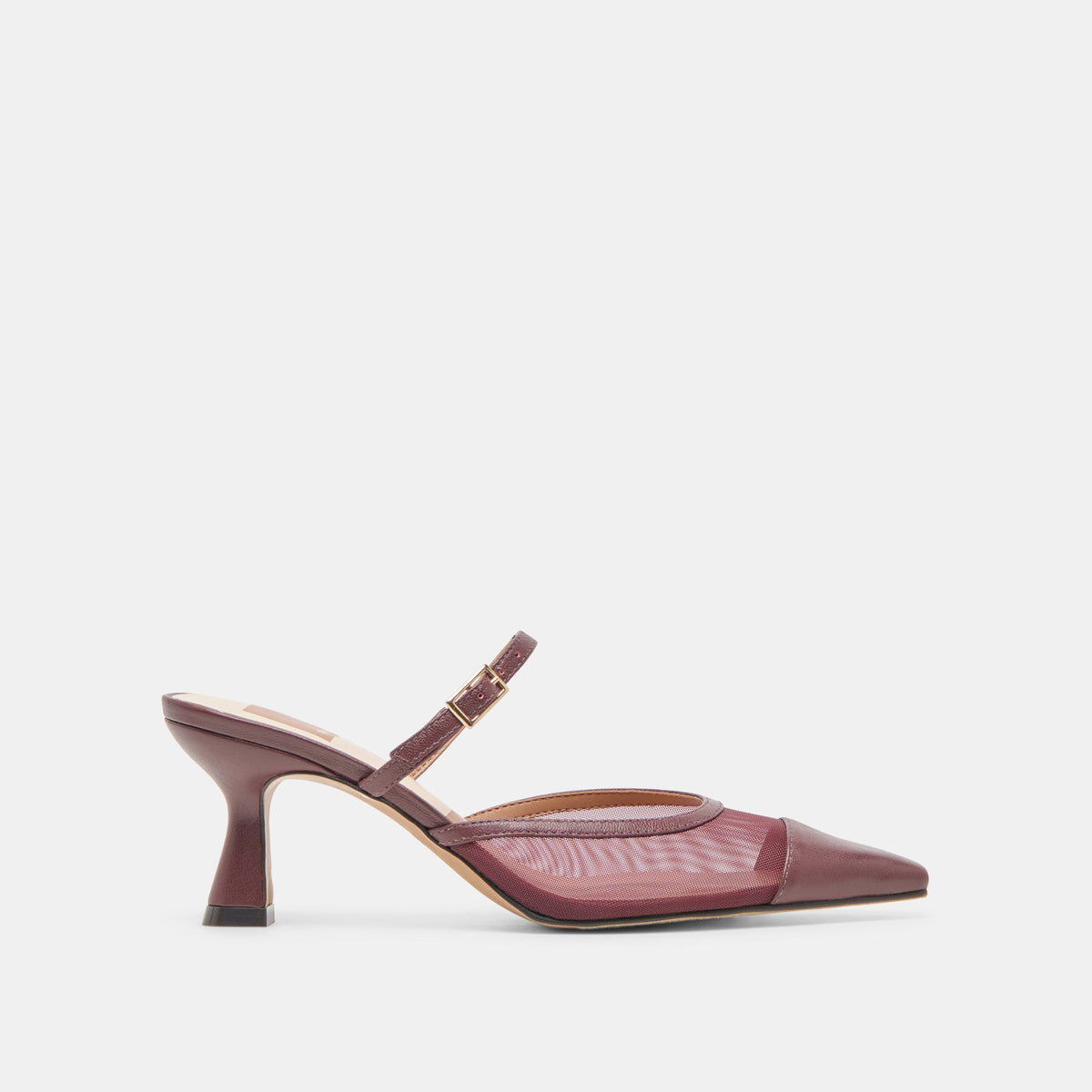 Loyd Burgundy Mesh Heels / Dolce Vita