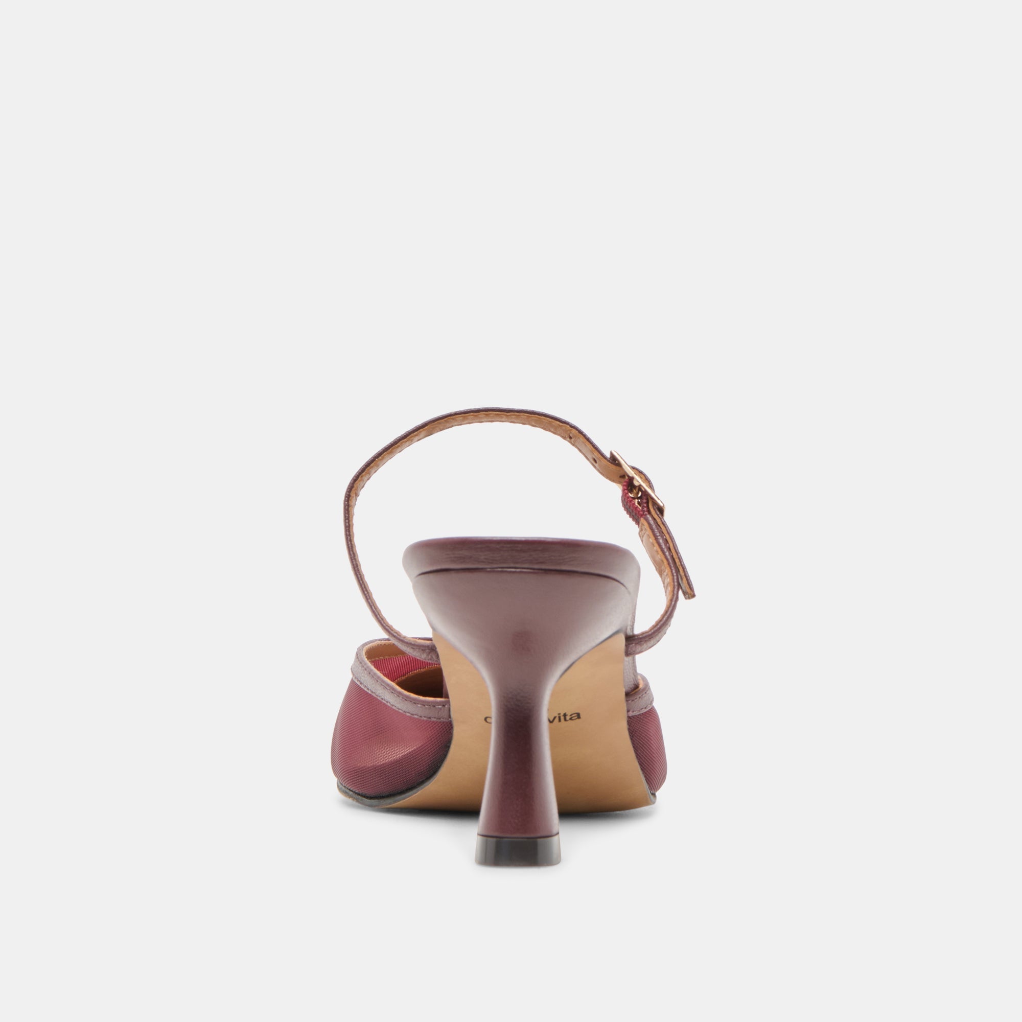 Loyd Burgundy Mesh Heels / Dolce Vita