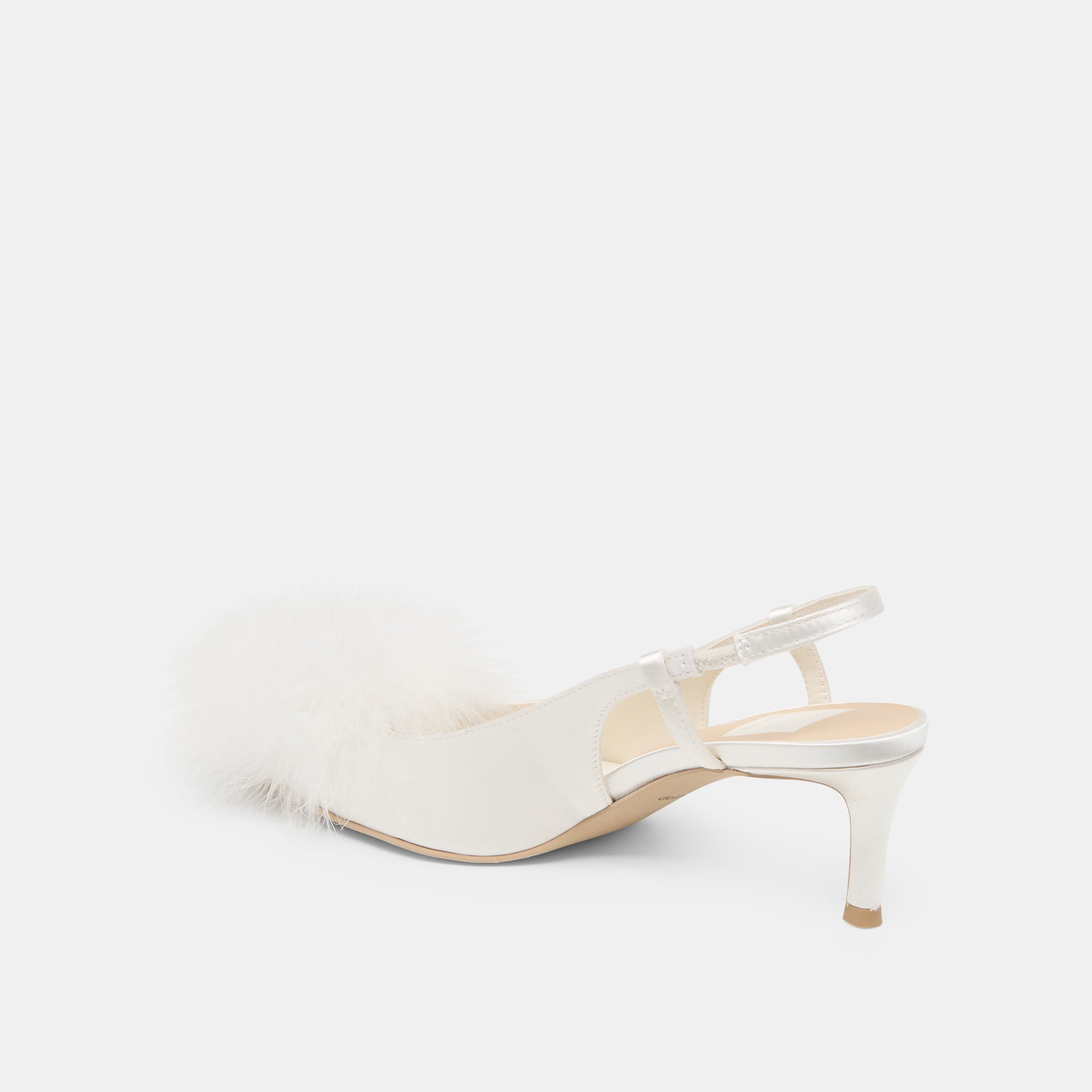 Kamy True White Satin Heels / Dolce Vita