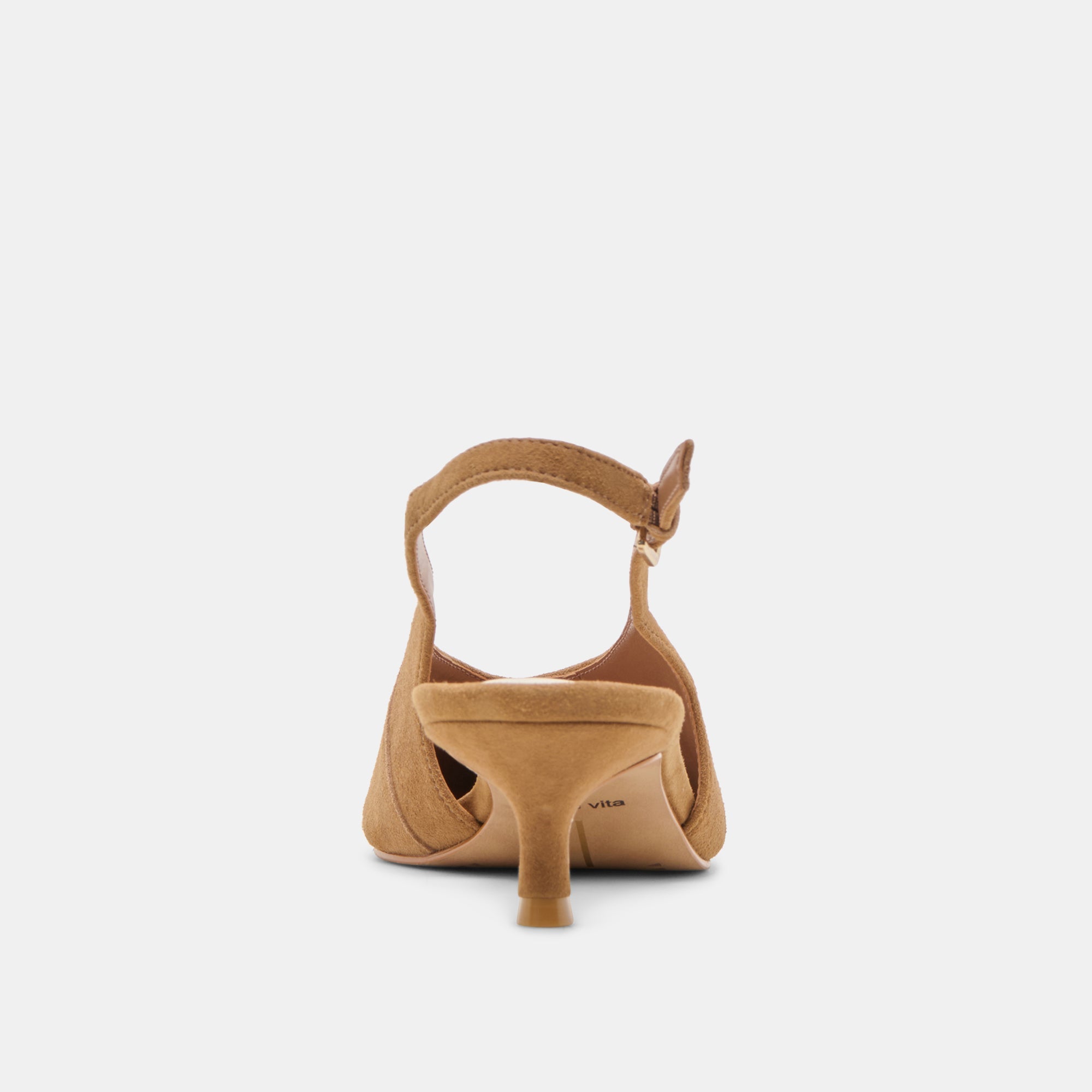 Alenna Lt Brown Suede Heels / Dolce Vita