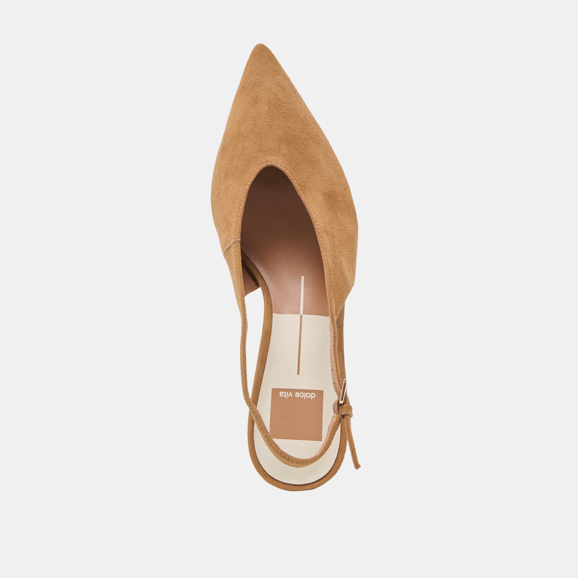 Alenna Lt Brown Suede Heels / Dolce Vita