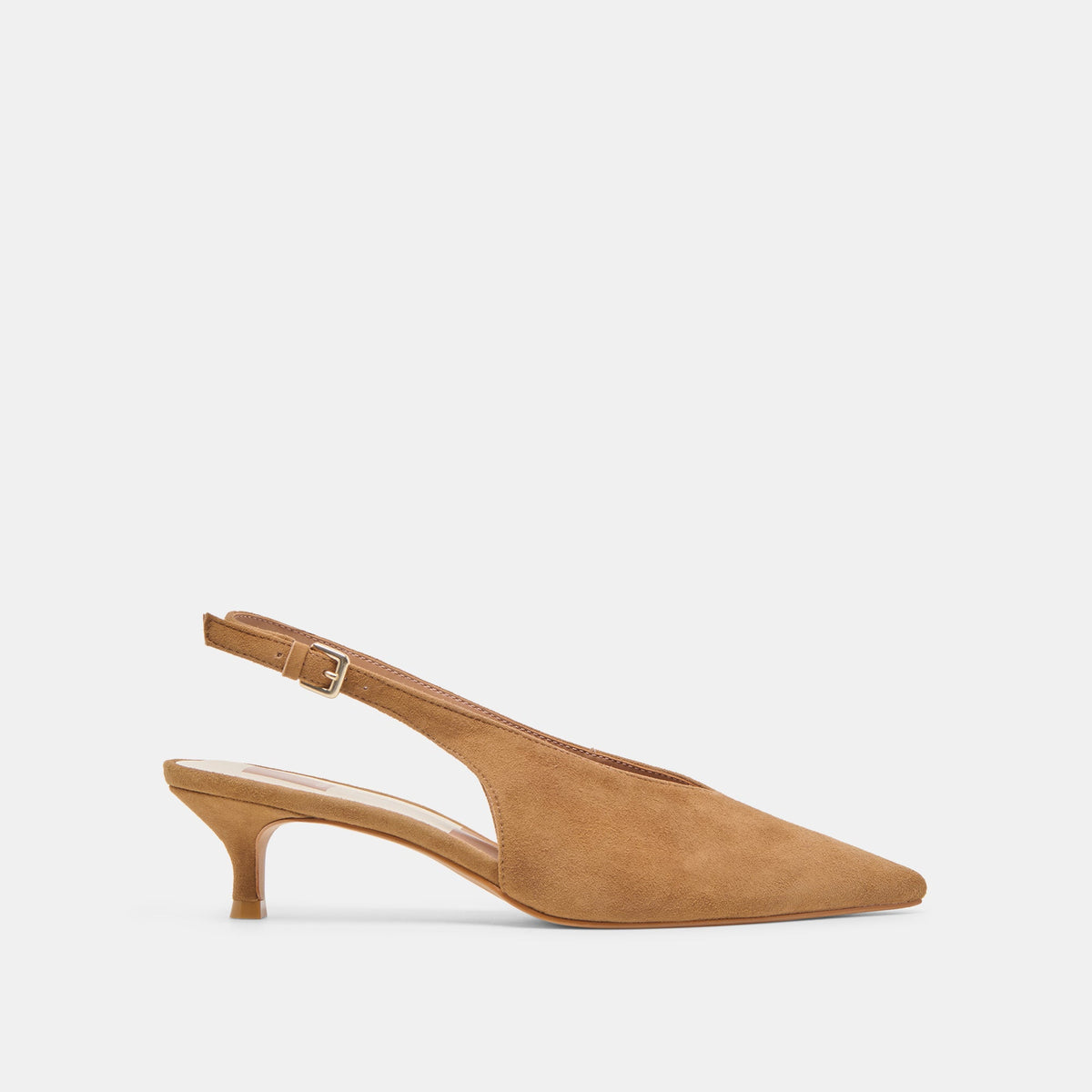 Alenna Lt Brown Suede Heels / Dolce Vita