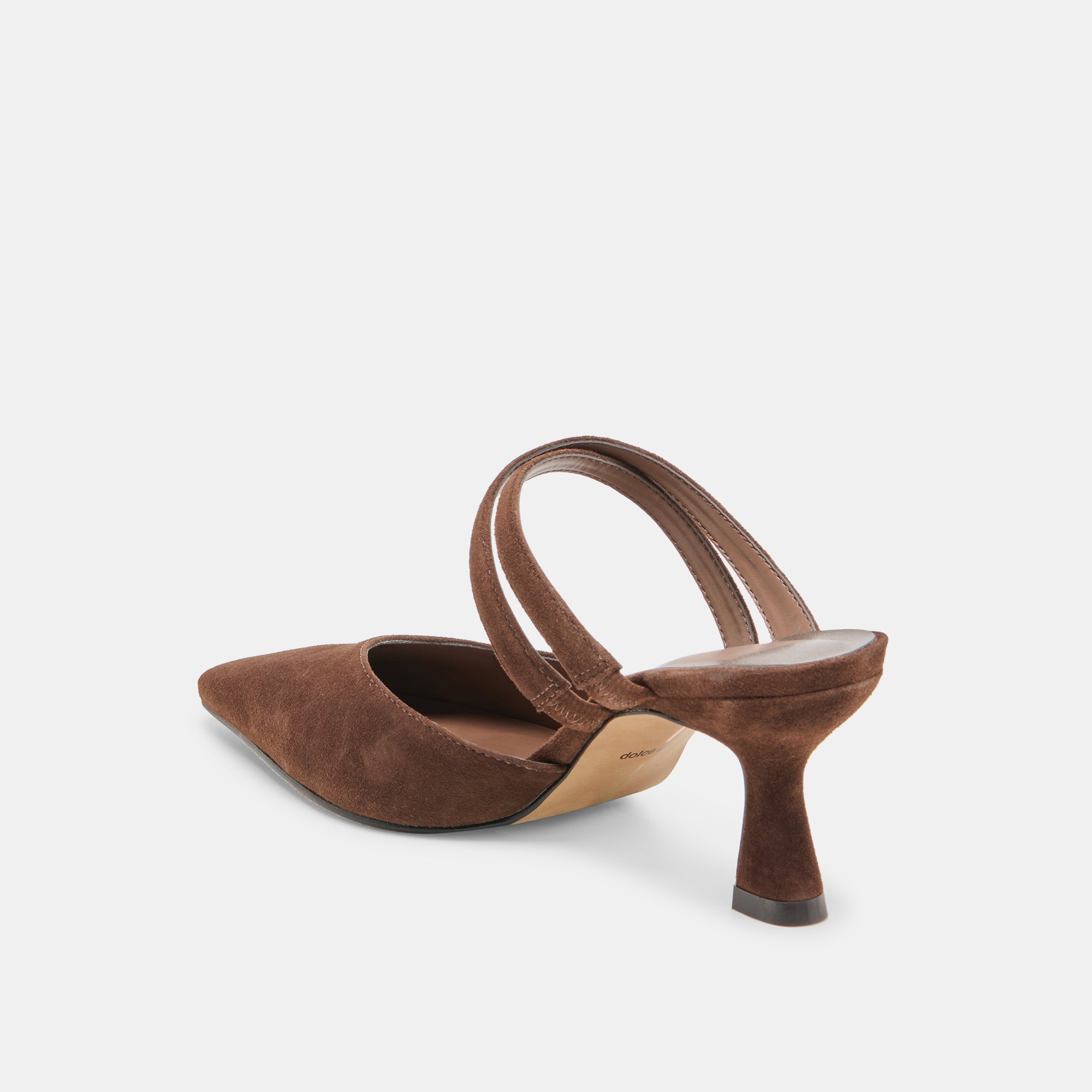 Linore Dk Brown Suede Heels / Dolce Vita