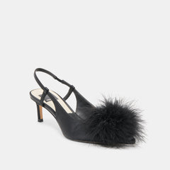 Kamy Onyx Satin Heels / Dolce Vita